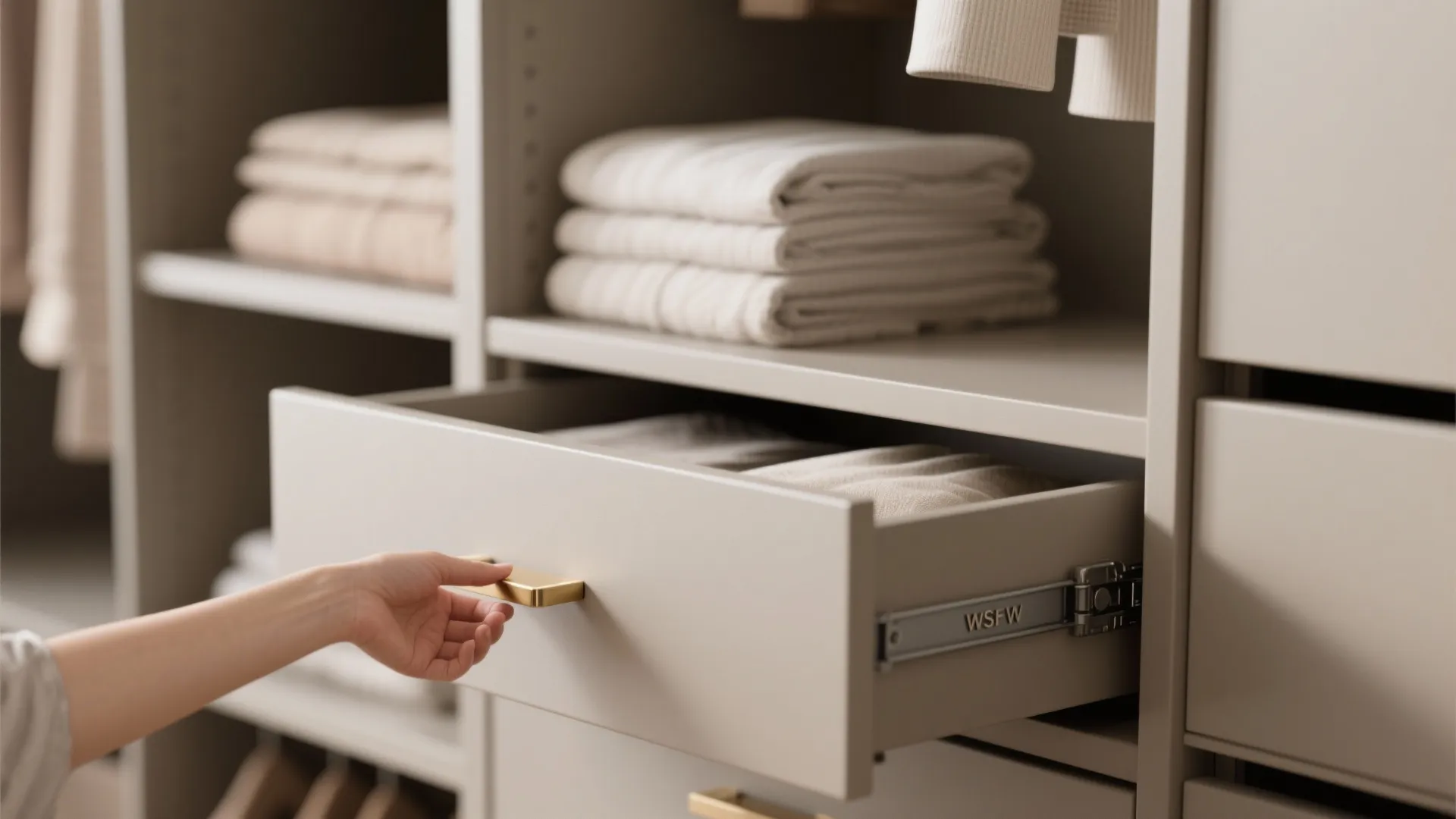 Flexible bedroom storage that hides clutter