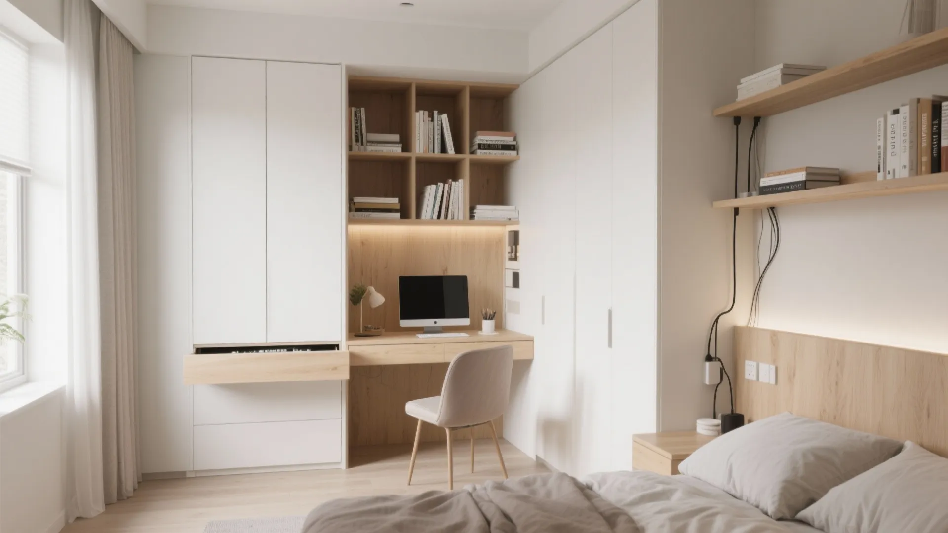 Multi-purpose Almari with Integrated Desk