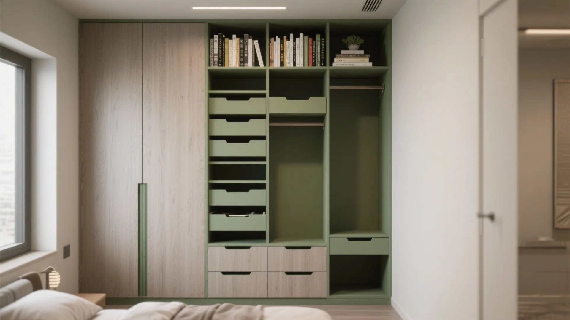 5. Multi-functional wardrobe libraries