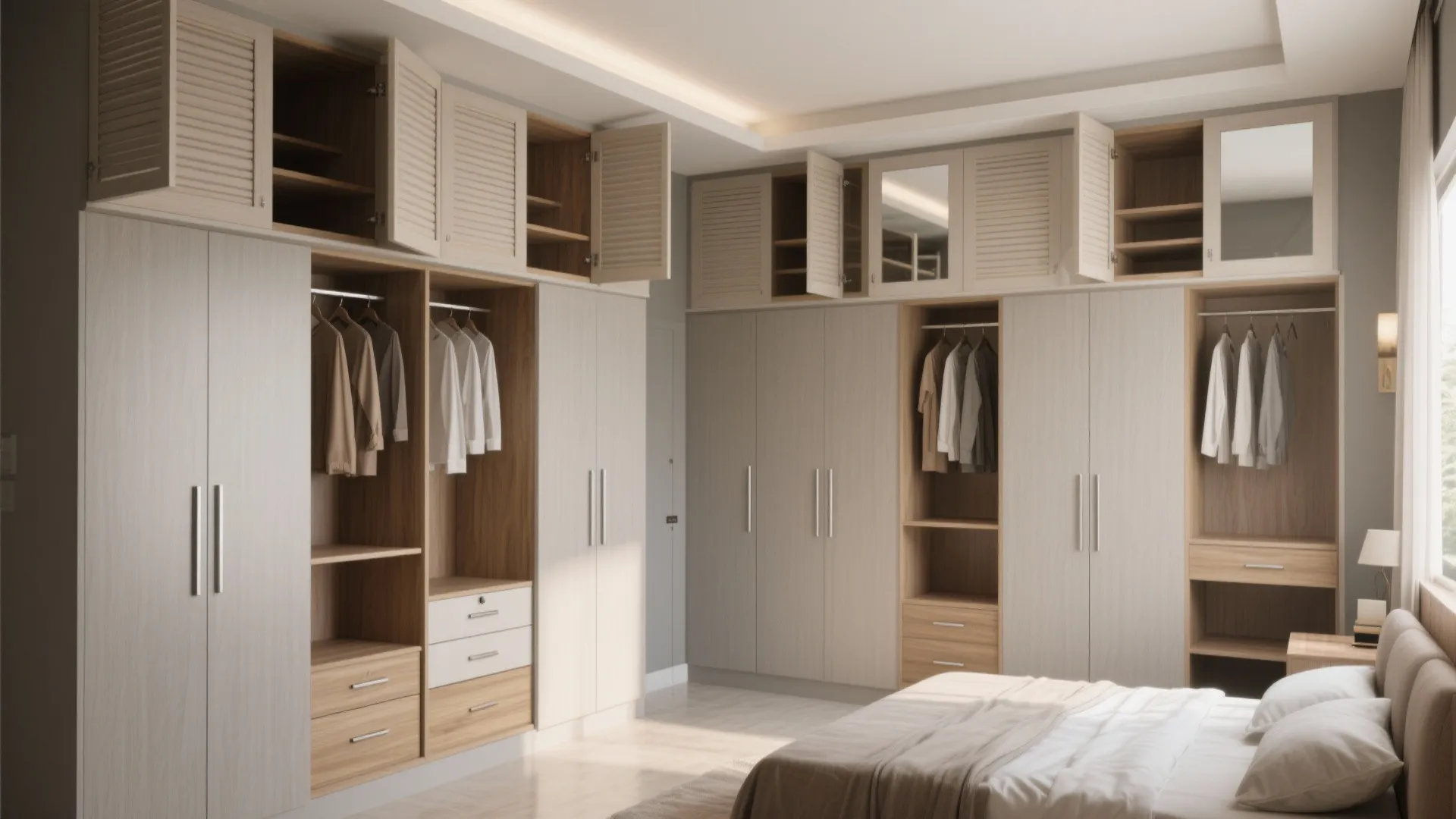 Modular Wardrobes with Lofts (Bedroom Workhorses)