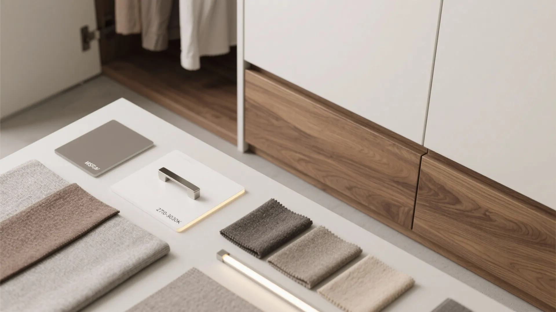 Wall Bed with Wardrobe and Hidden Lighting