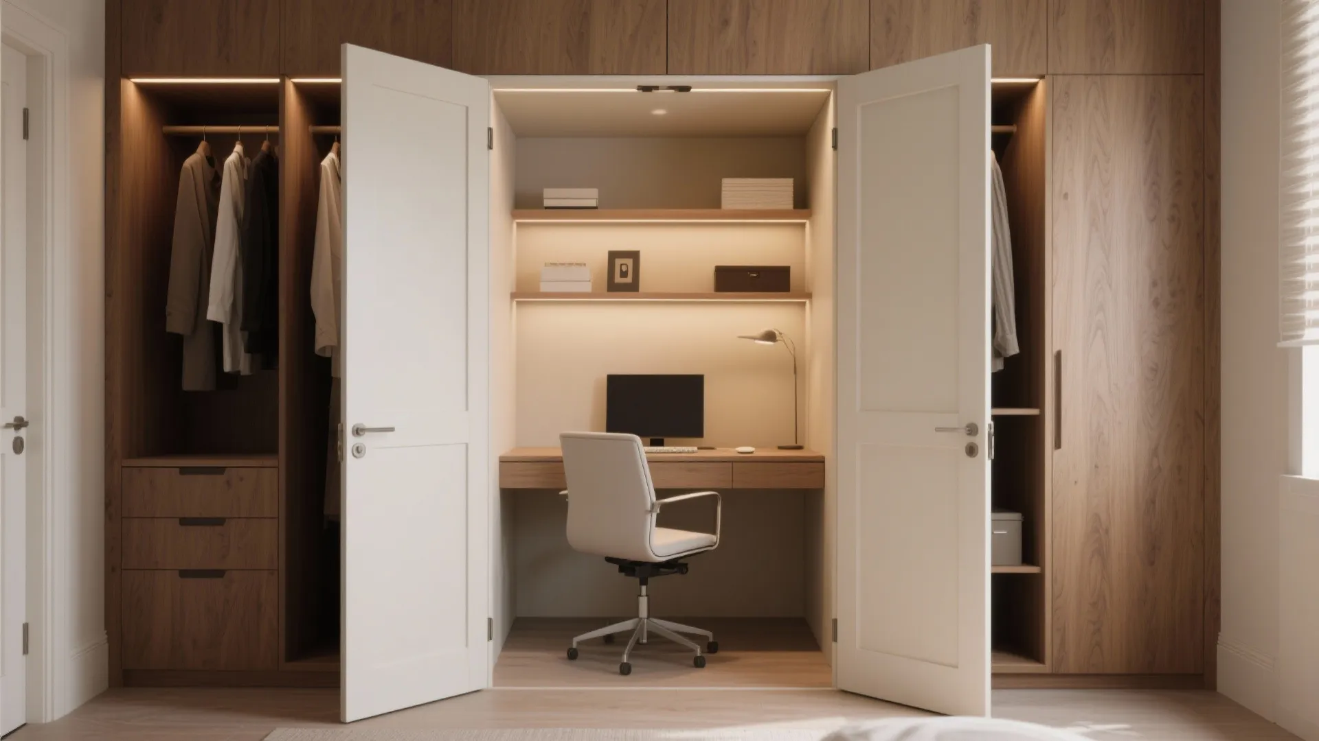 3. Built-In Wardrobe Office