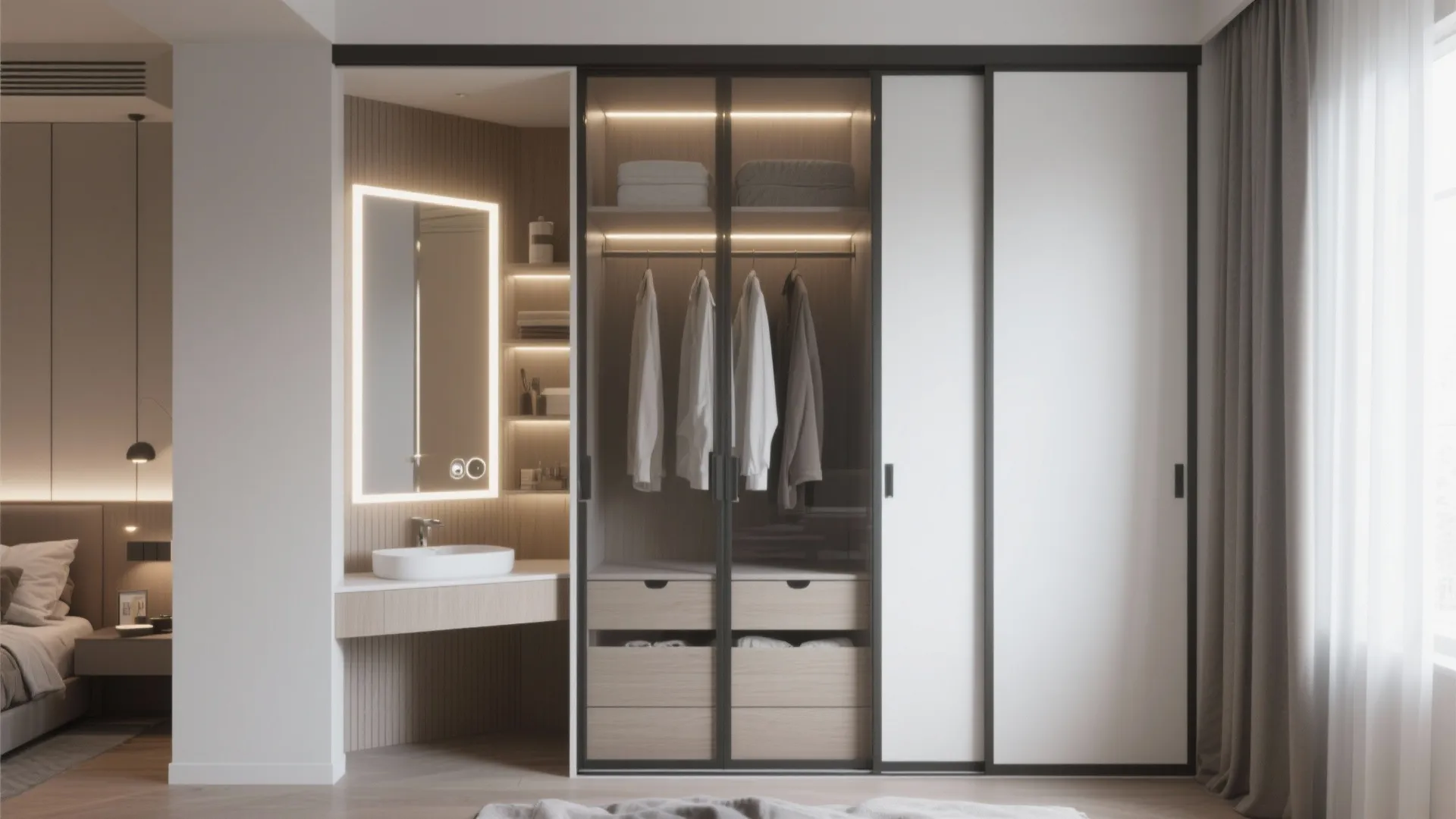 Multi-Functional Wardrobe Integration