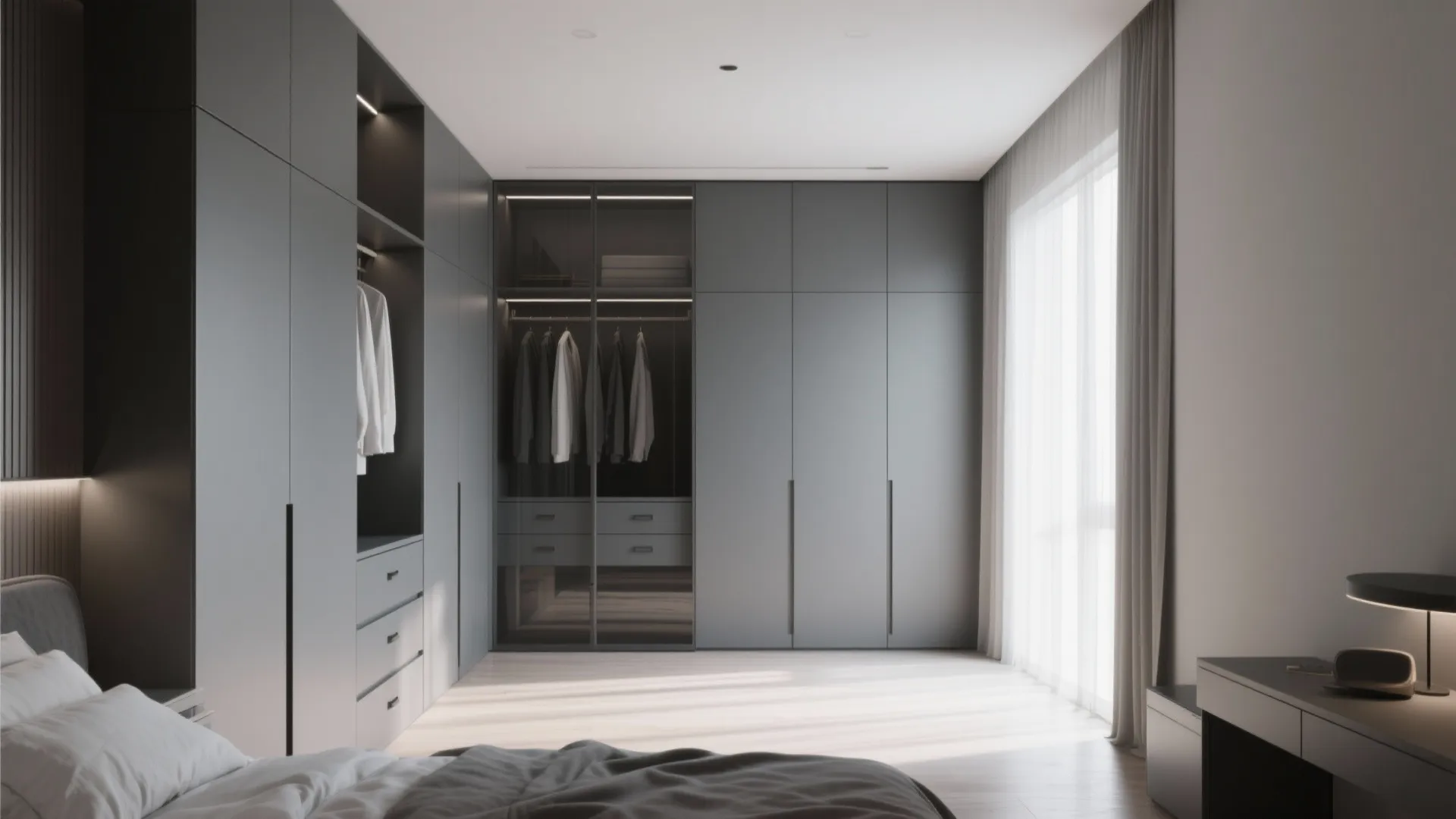 7. Built-In Wardrobe Wall
