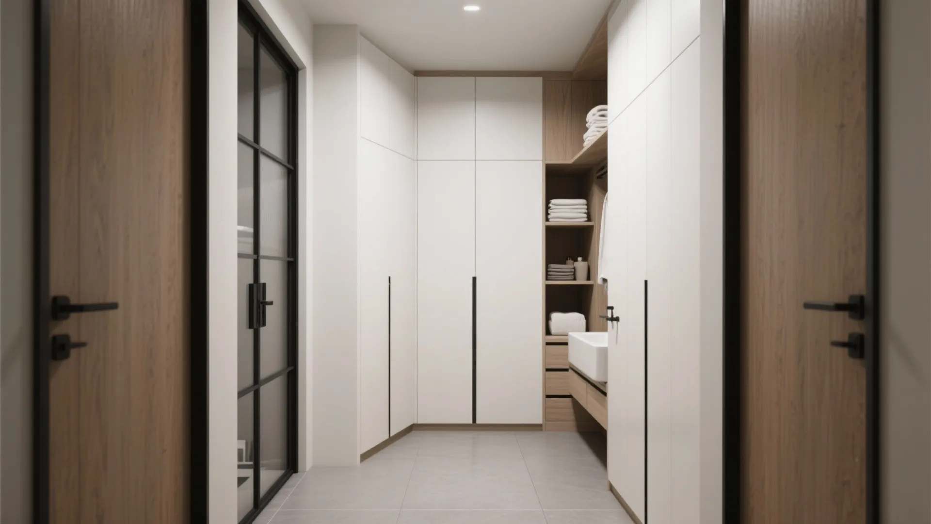 Wardrobe Layout that Protects Circulation