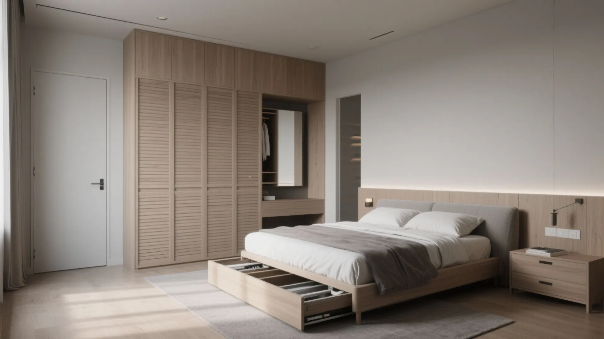 3) Wardrobe Walls and Storage That Don’t Steal Your Soul