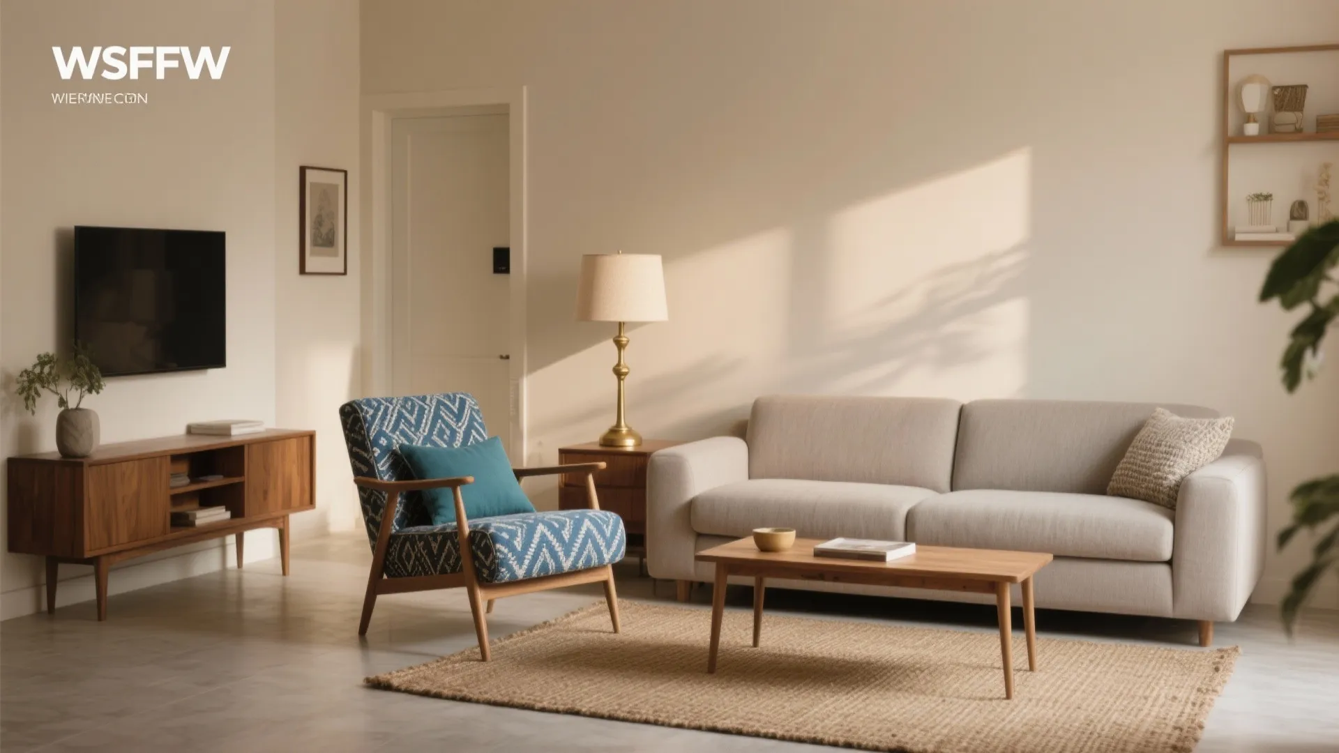 Warm neutrals + one accent: an Indian modern palette