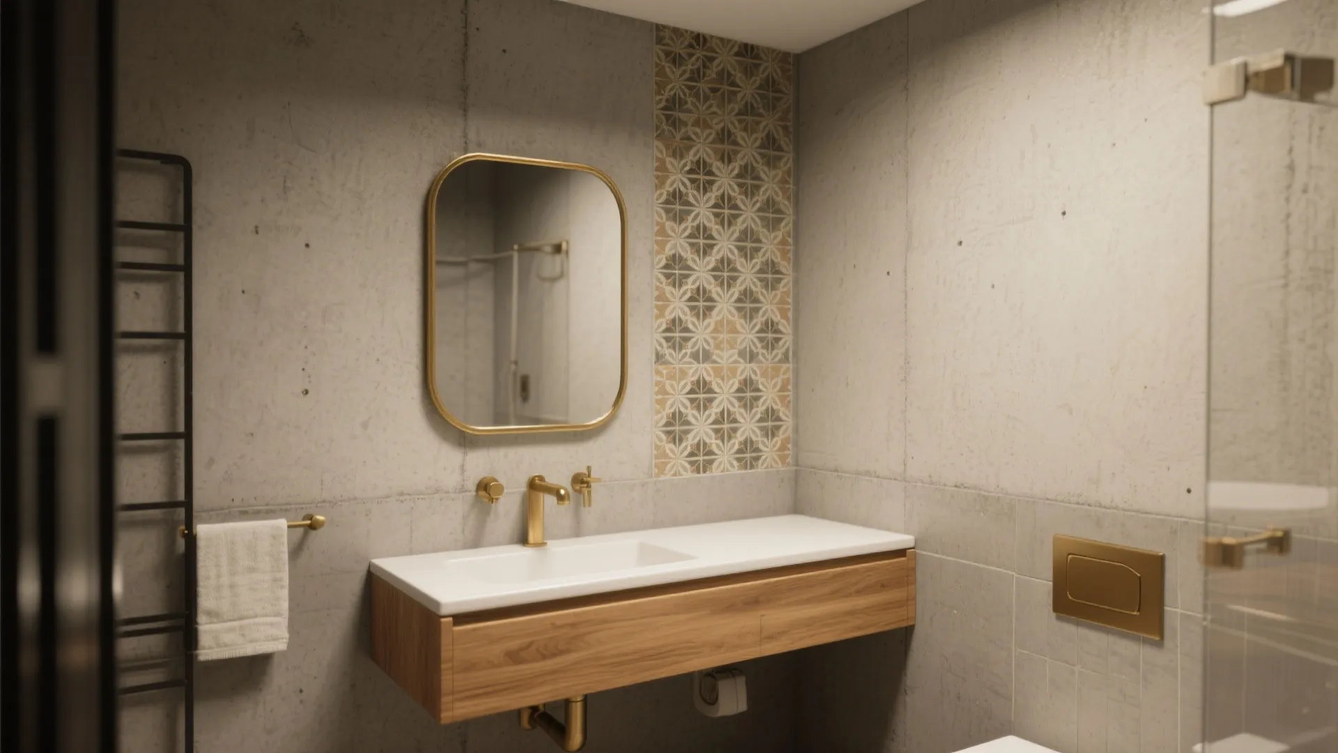 Warm It Up: Wood Accents, Brass, and Encaustic Moments