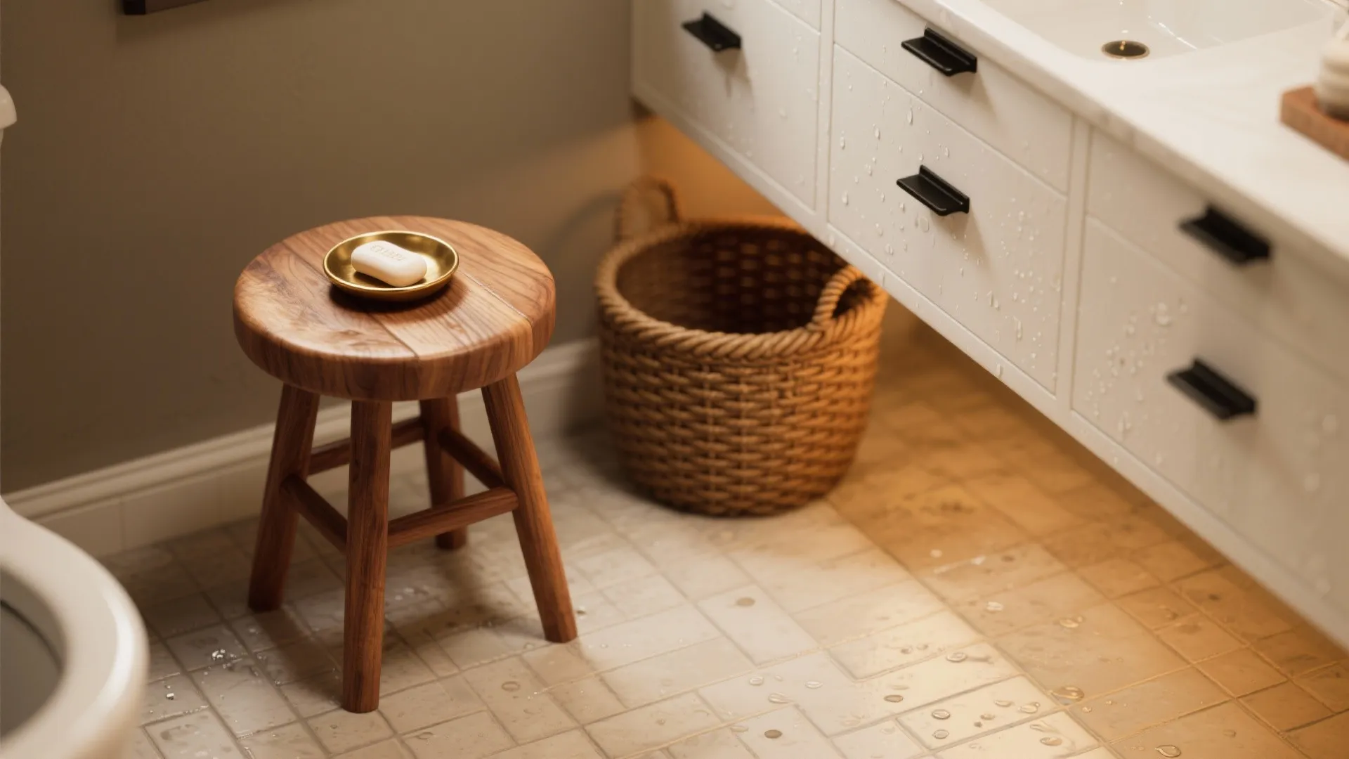 2. Warm Accents to Soften the Contrast