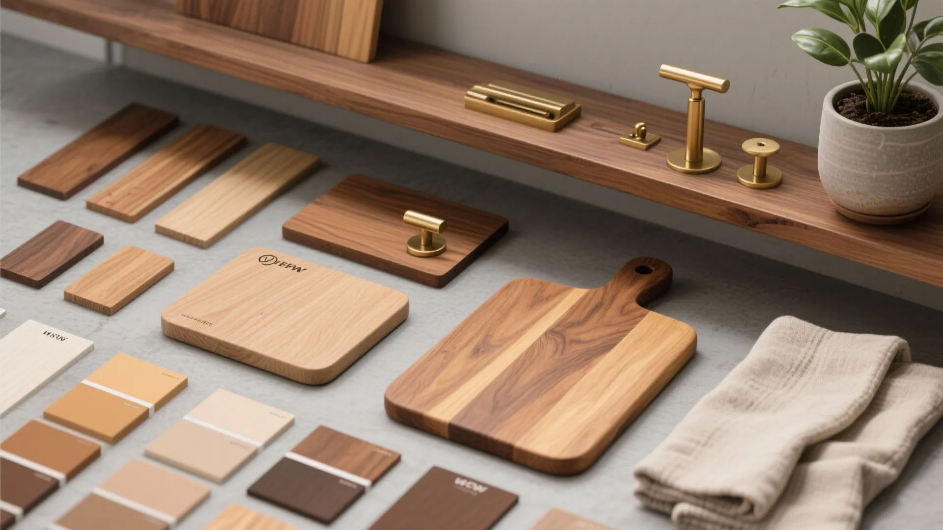 2. Layer warm accents to avoid a cold look