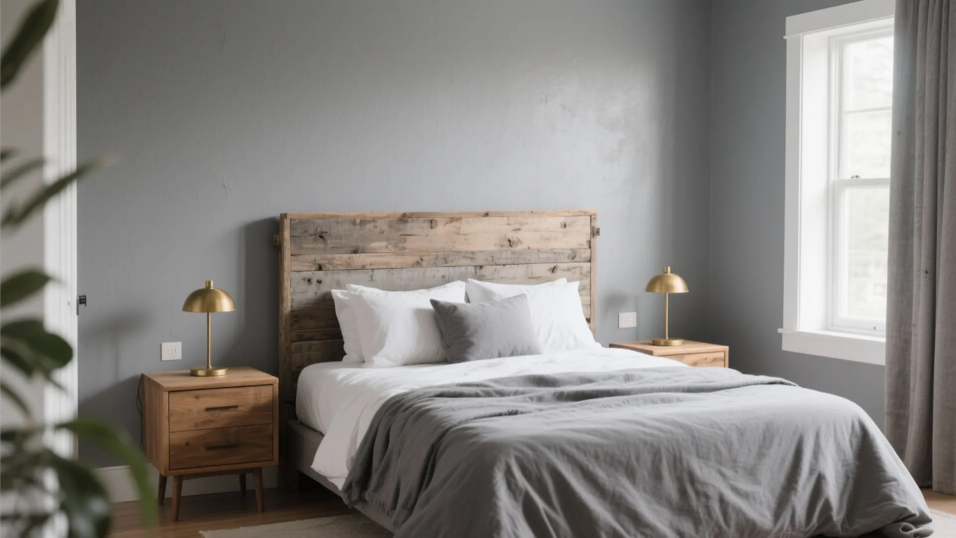 Idea 2: Warm Accents Against Cool Gray