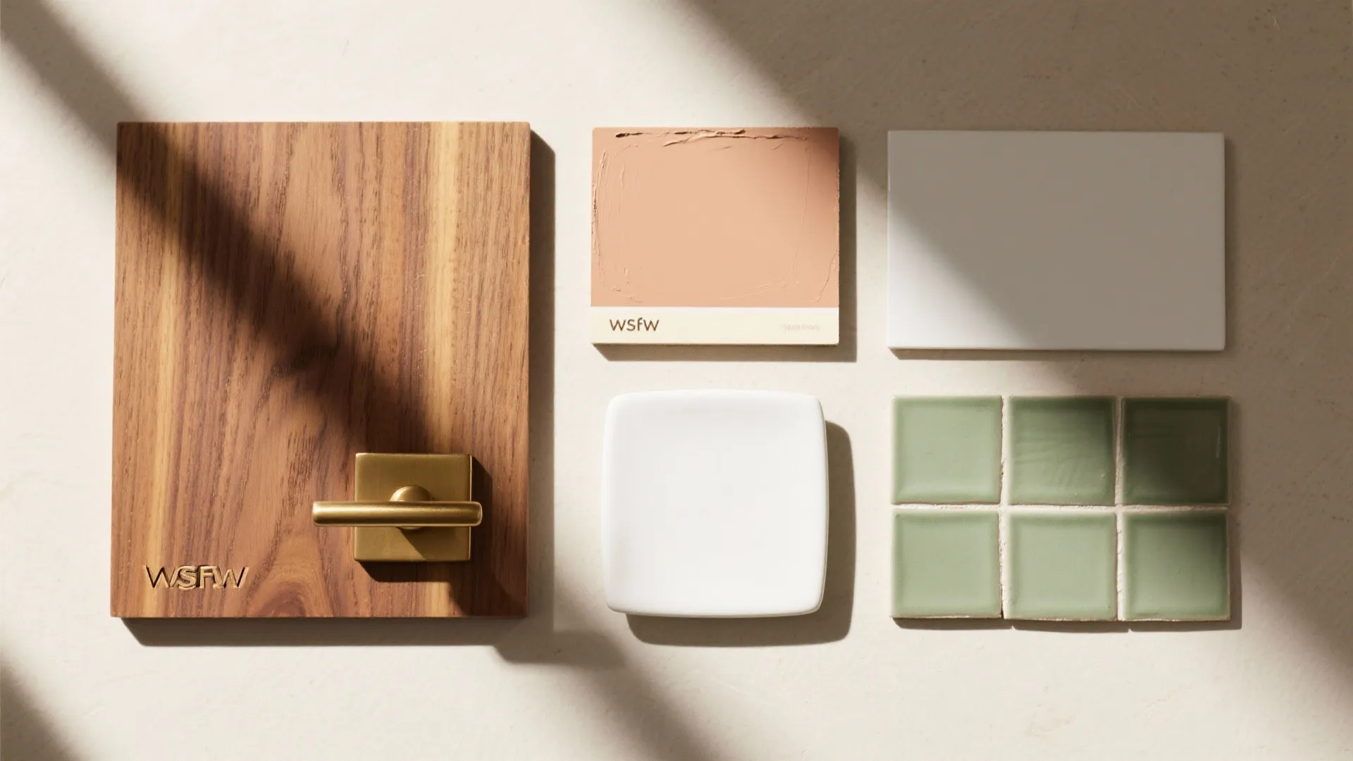 Warm Wood, Metal, and Color Accents Around the Basin