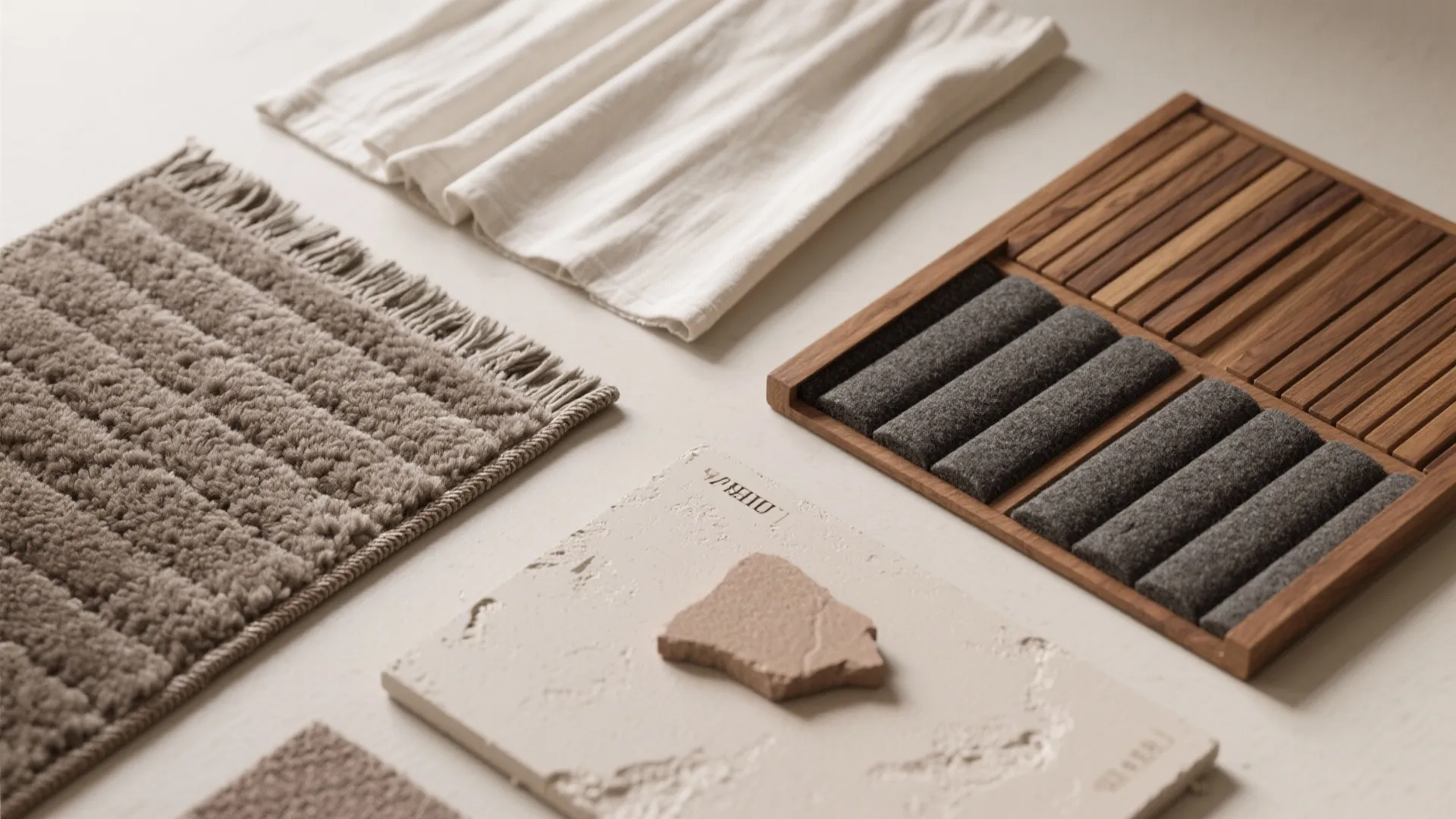 Warm materials and soft acoustics