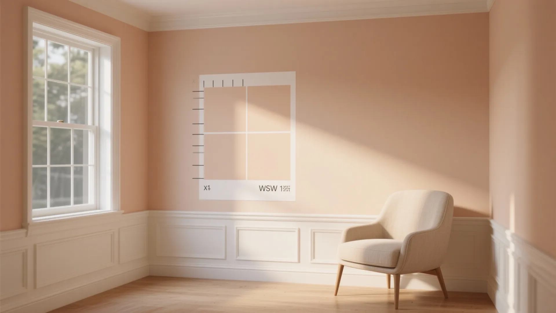 1. Warm Almond Base with White Trim