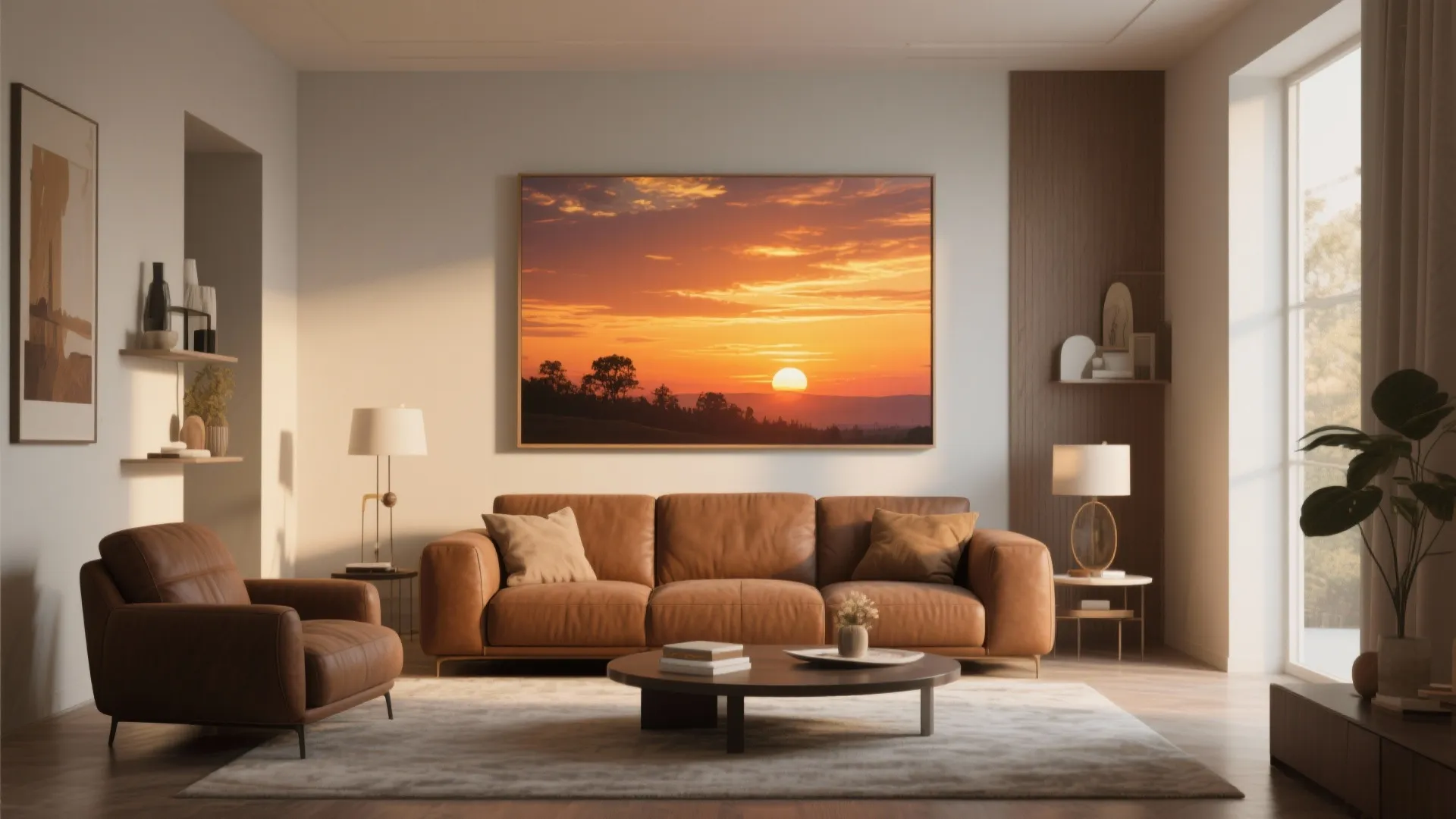 10. Wall Art with Warm Undertones