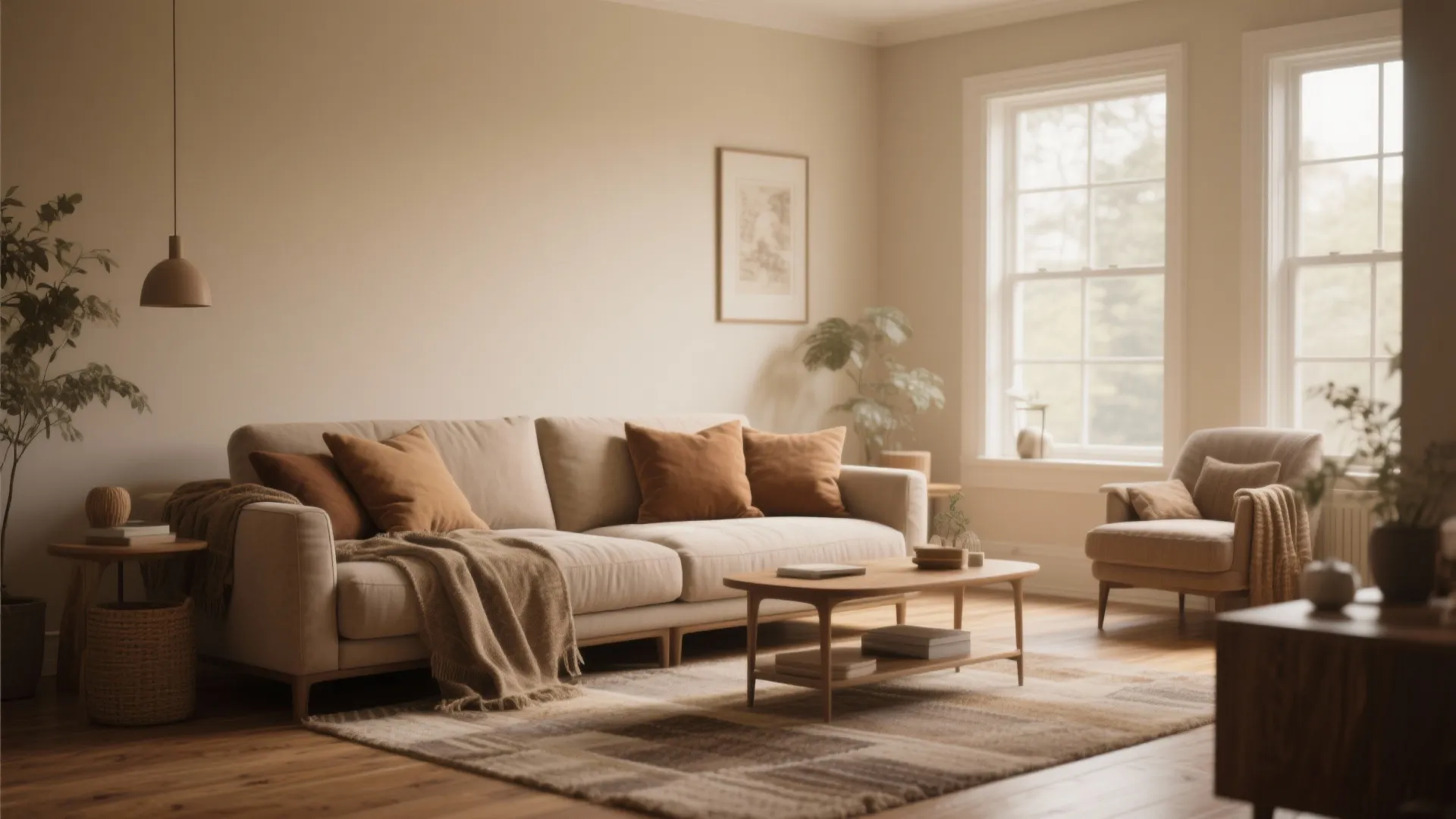 2. Warm Beige Comfort