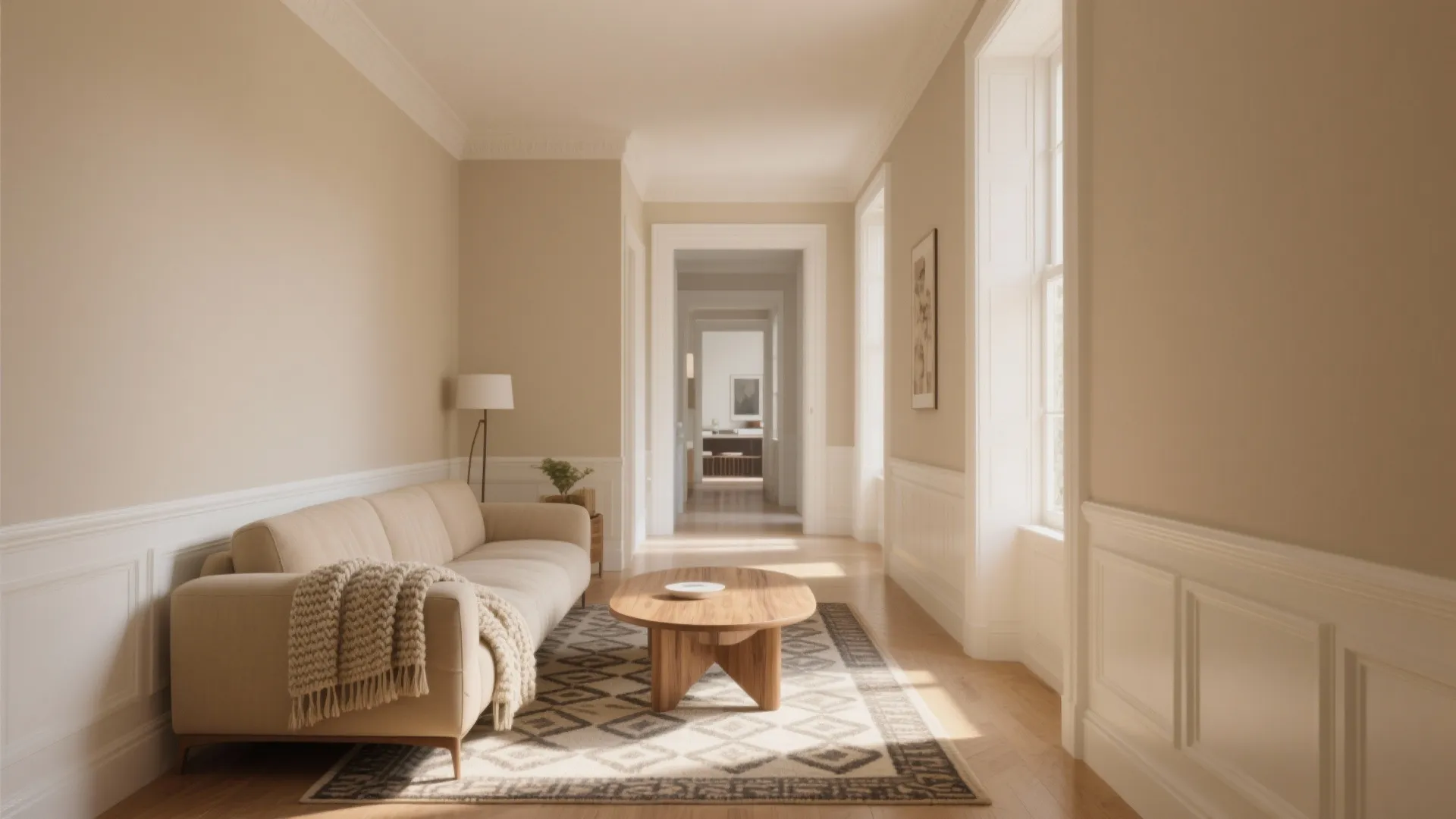 Warm Beige and Soft White