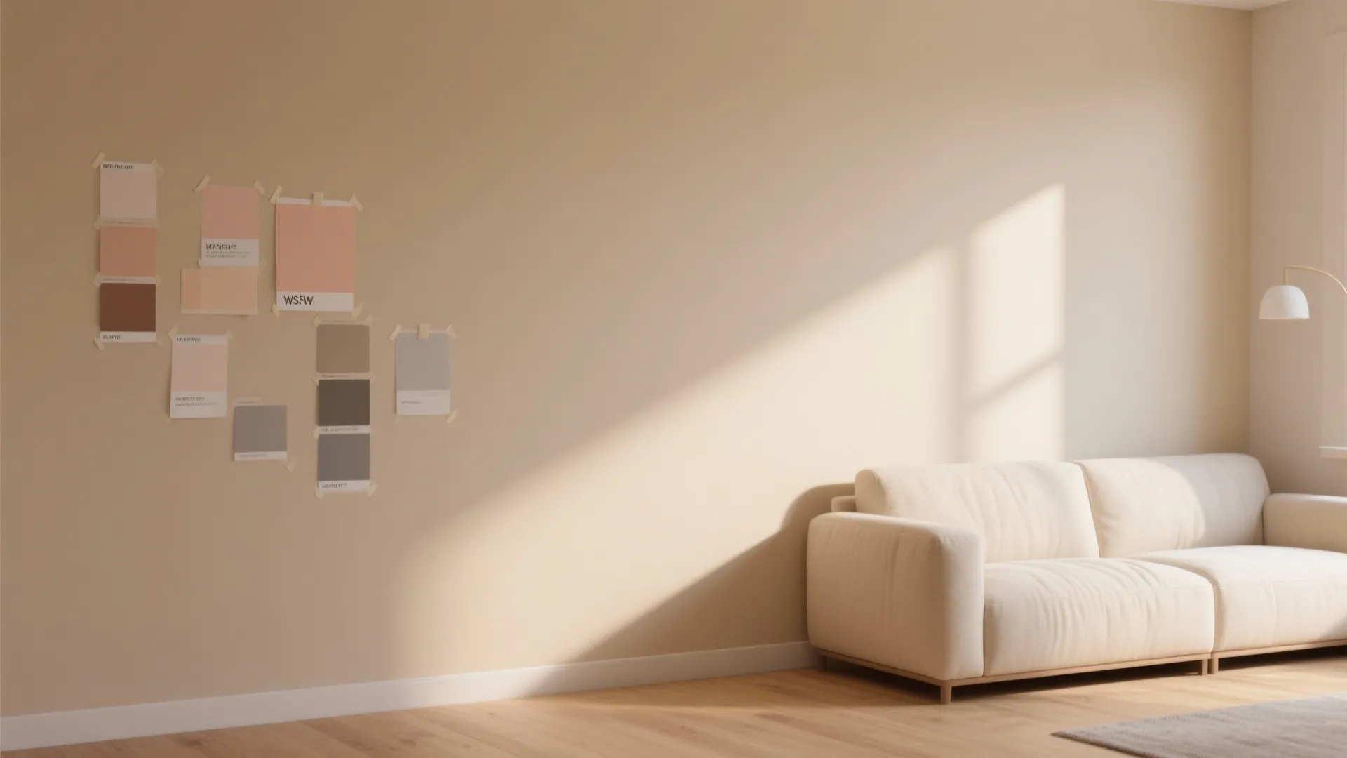 1. Choose a warm beige as your neutral base