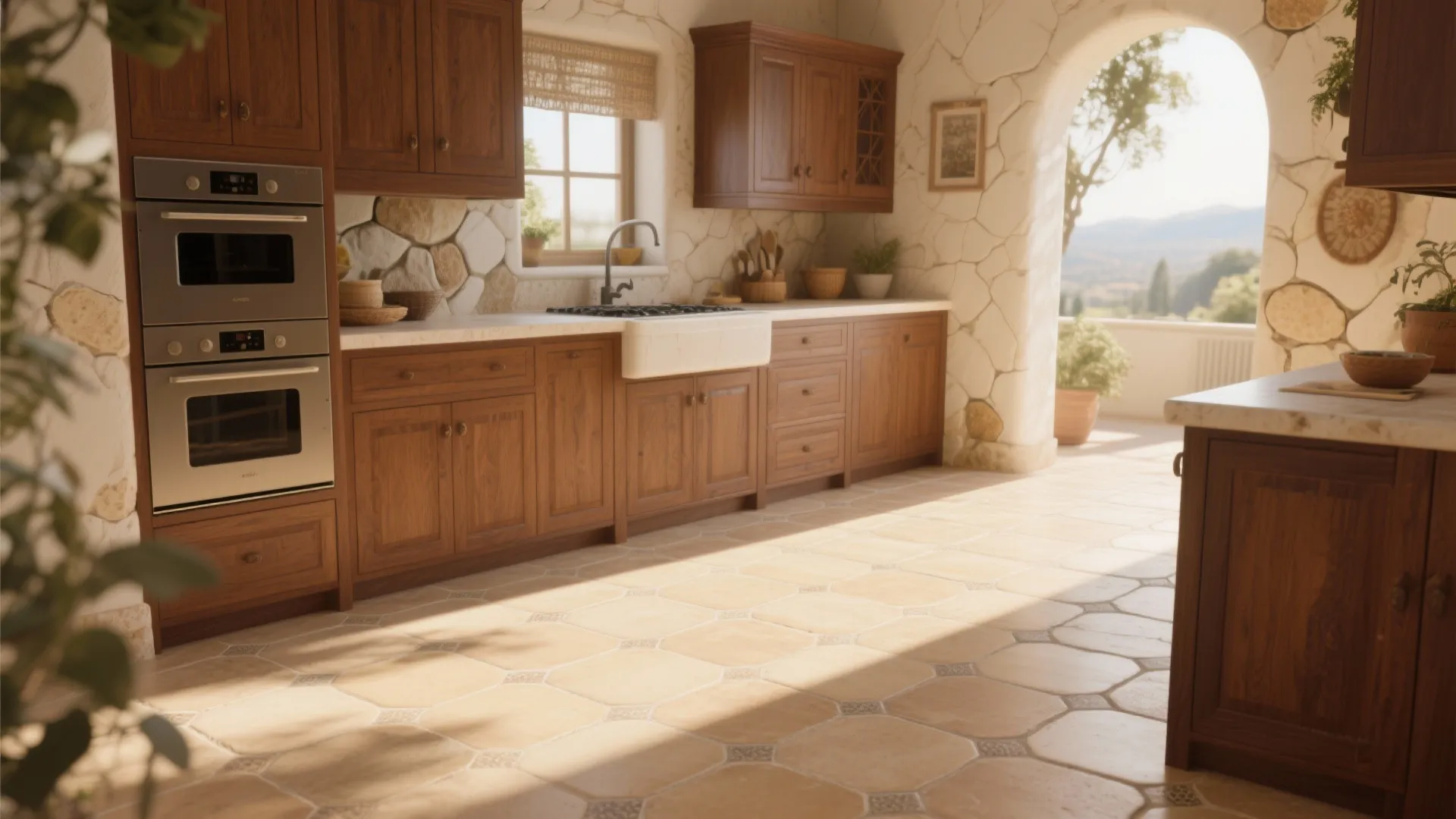 6. Warm Beige Tiles