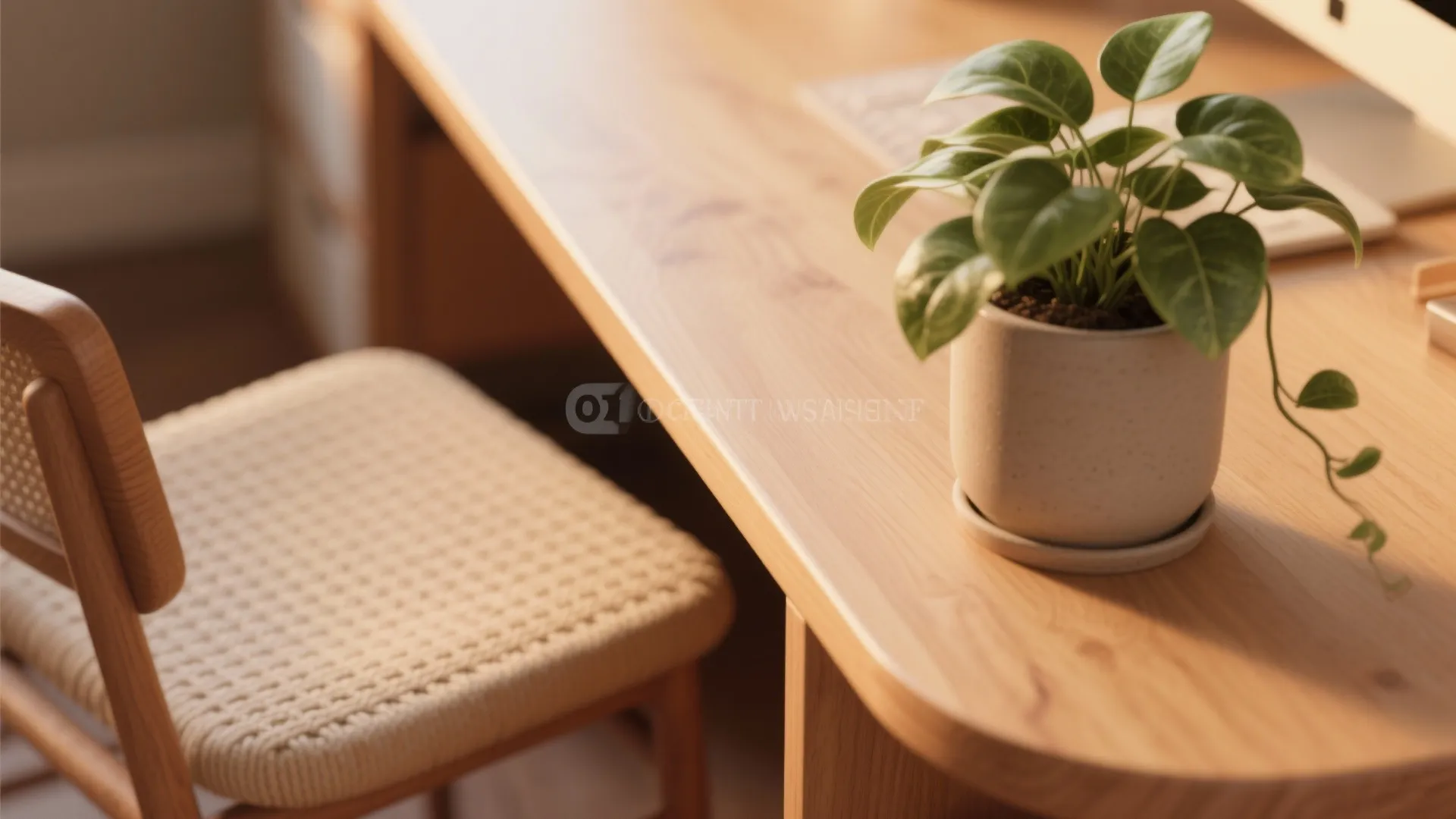 Warm materials and biophilic touches