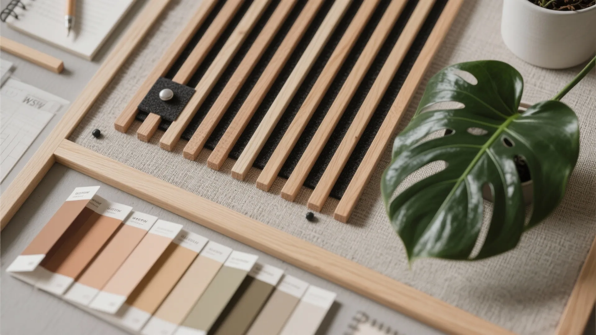 Warm materials and biophilic touches