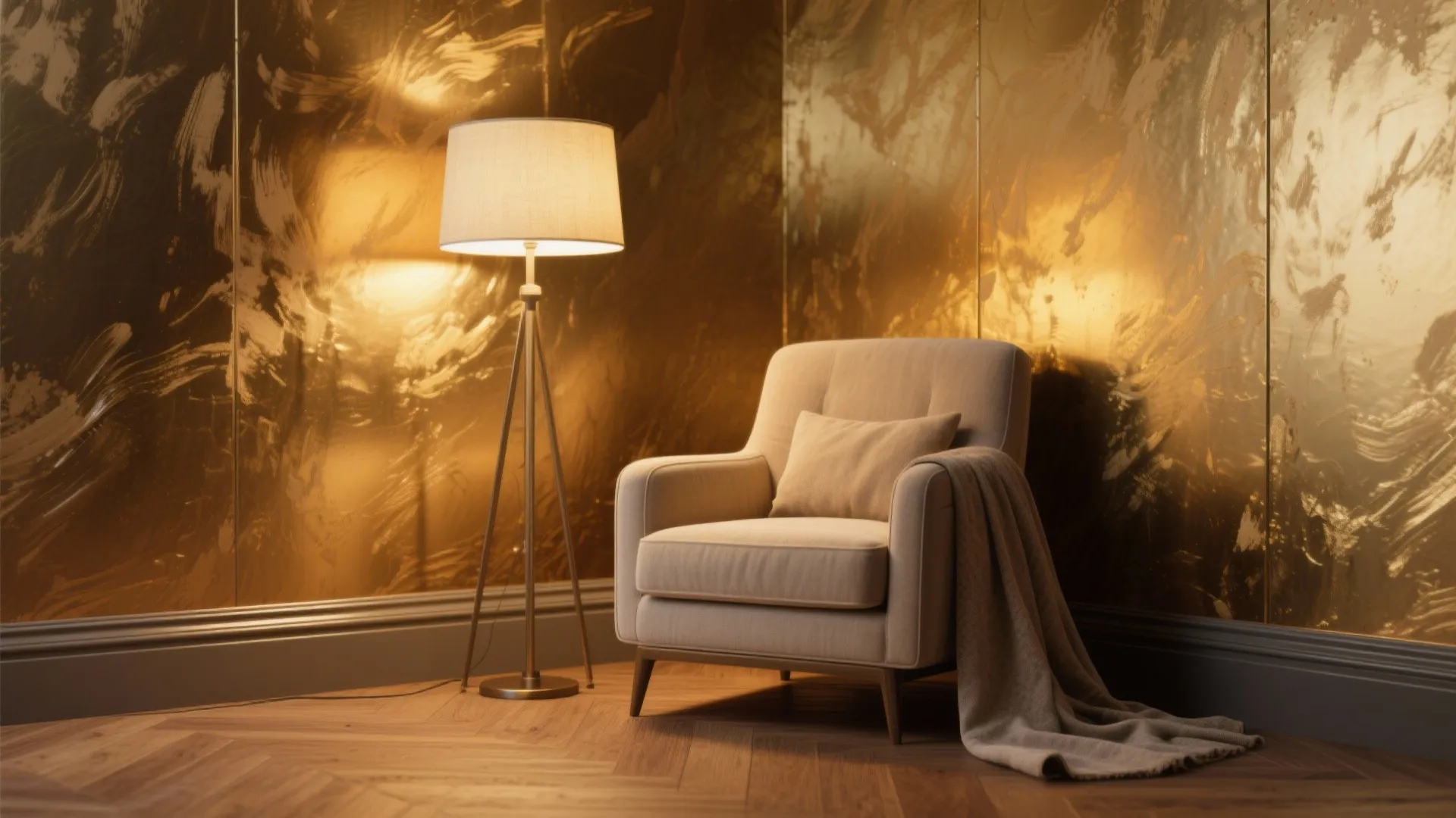 1. Warm Brushed Gold for Cozy Corners