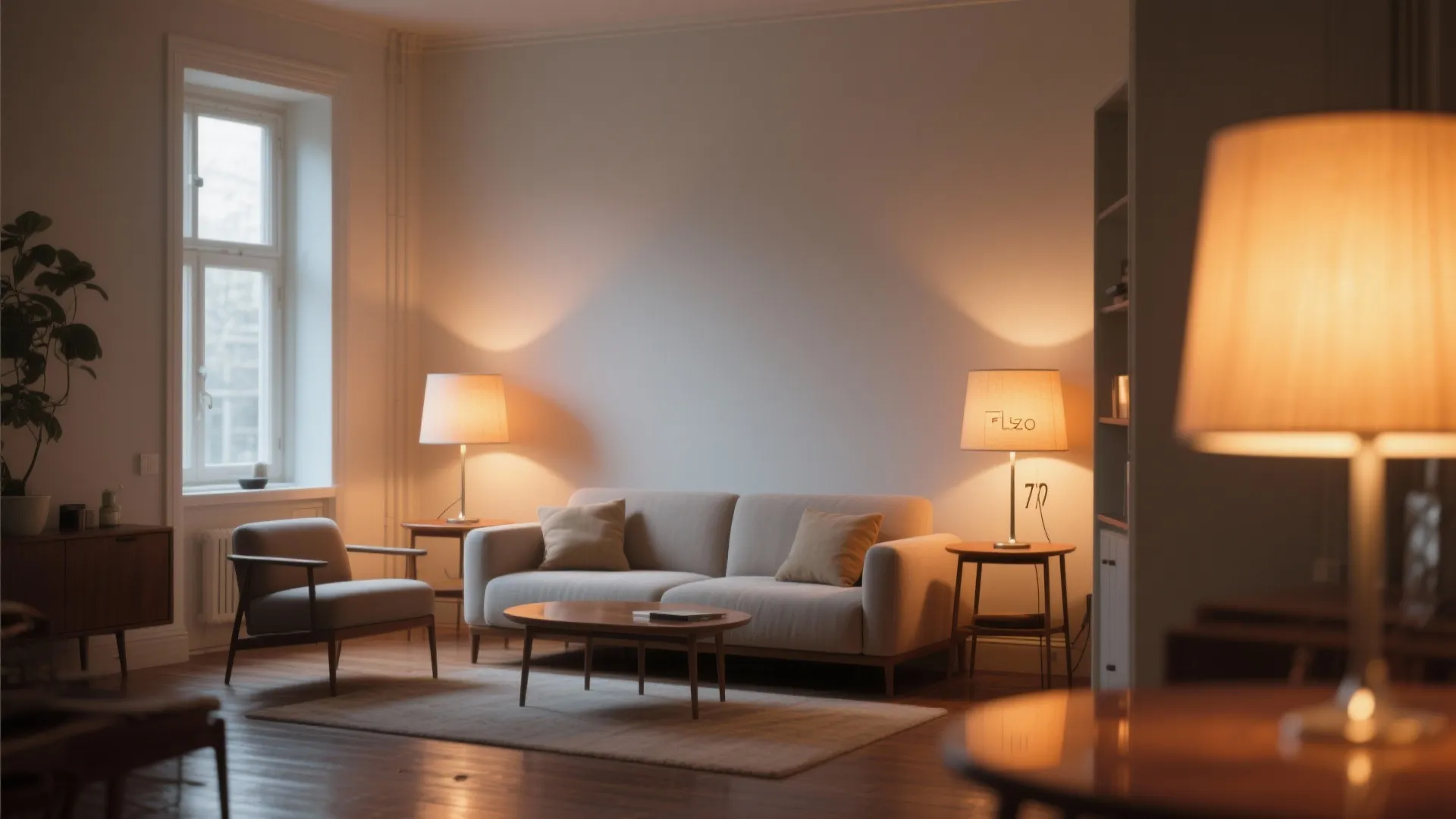 2. Use warm-toned bulbs to enlarge perceived space