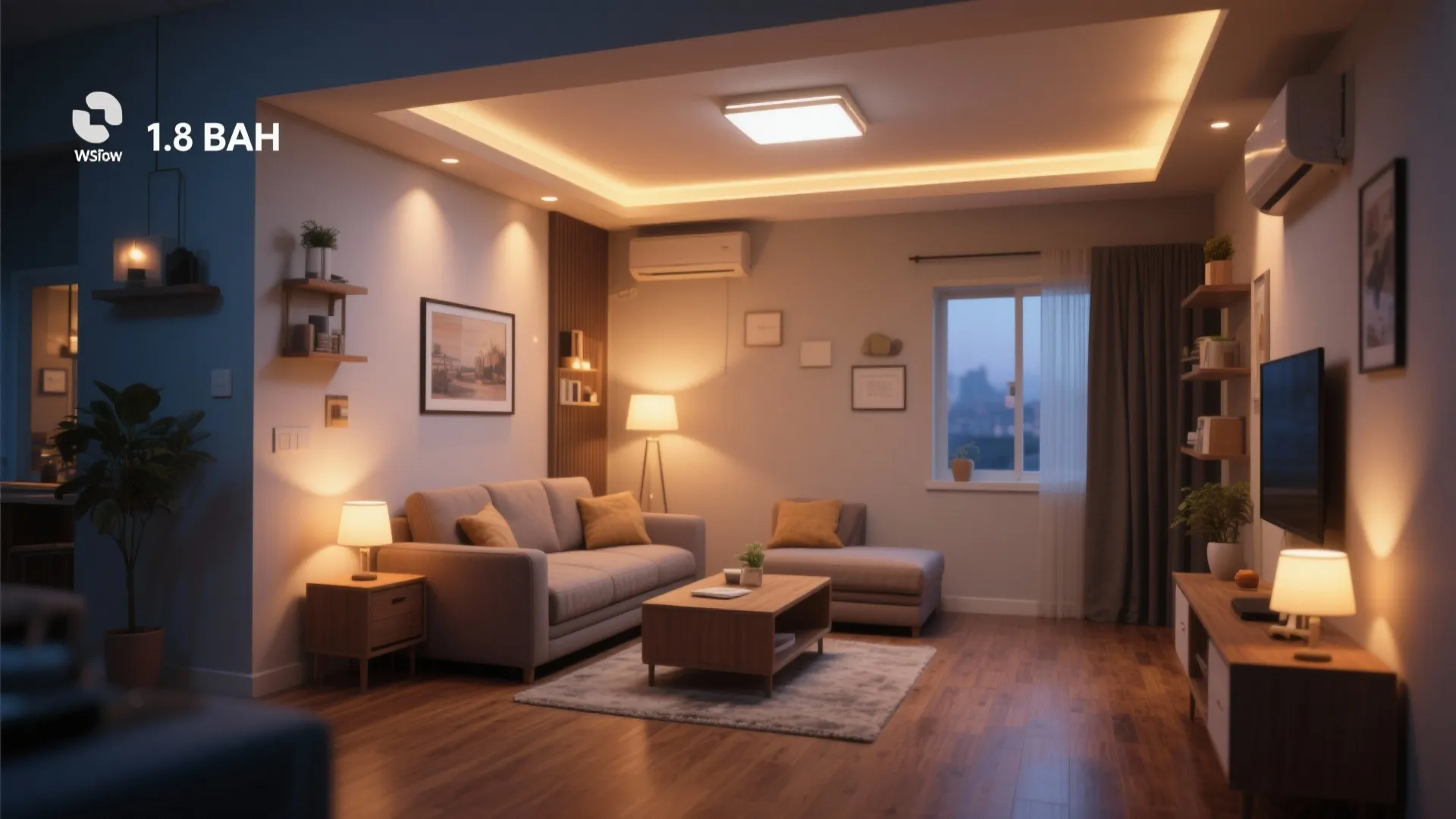 Warm Ambient Ceiling Lights