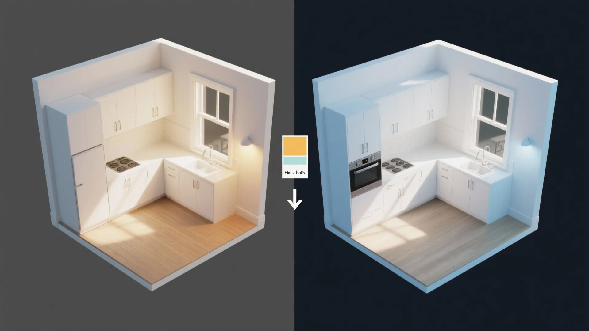 Choose warm or cool whites based on light