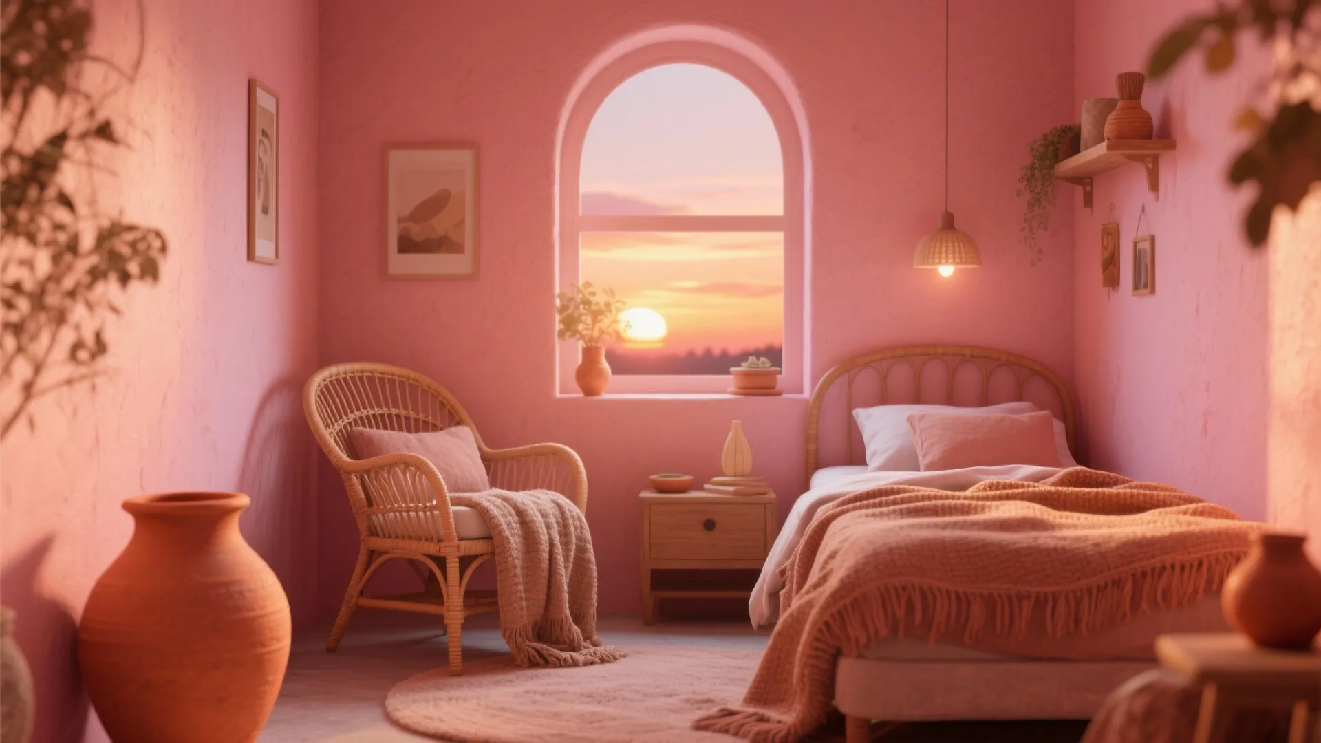 4. Warm Coral-Pink for Cozy Energy