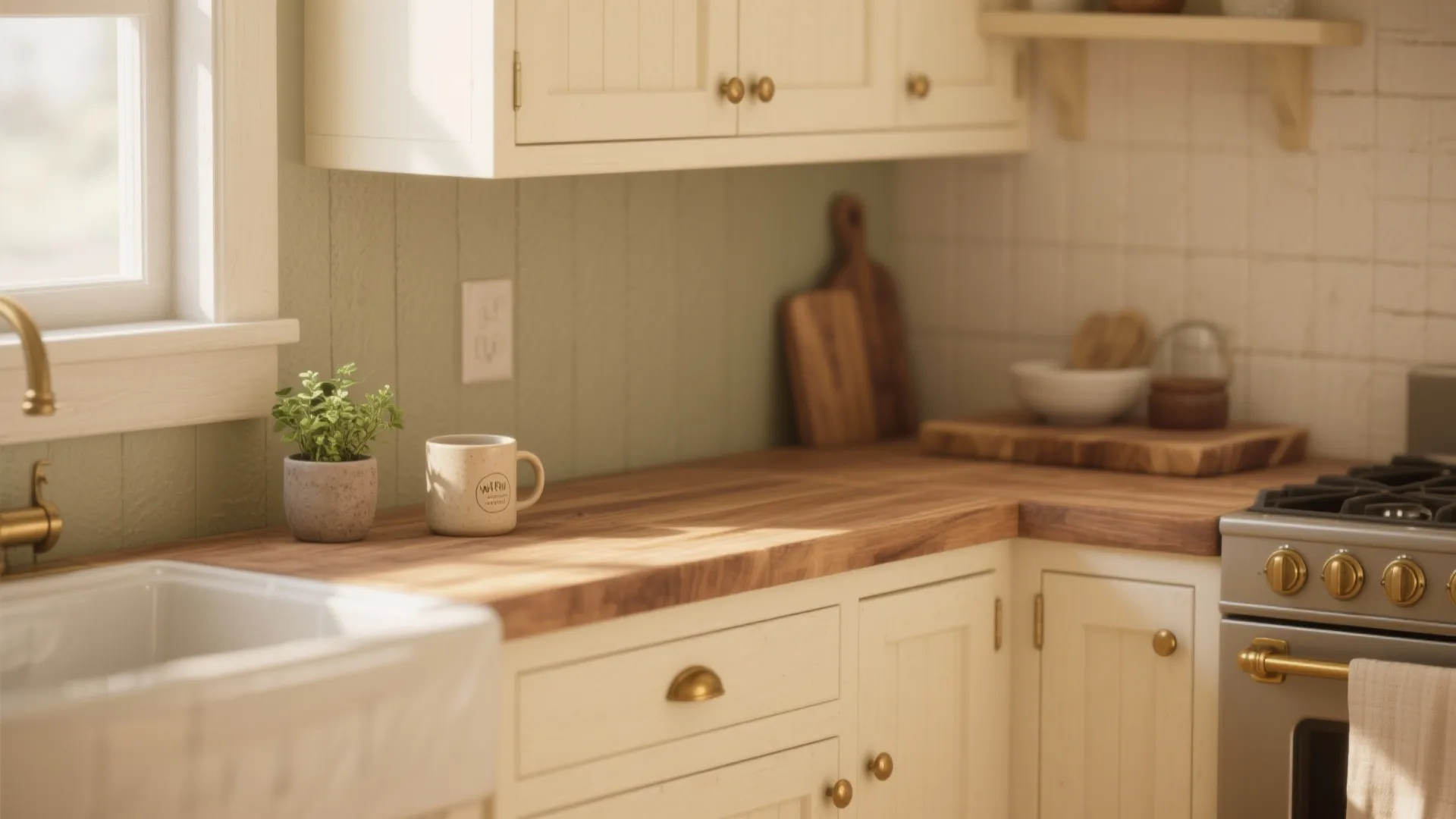 1. Warm Creamy White for Cozy Kitchens