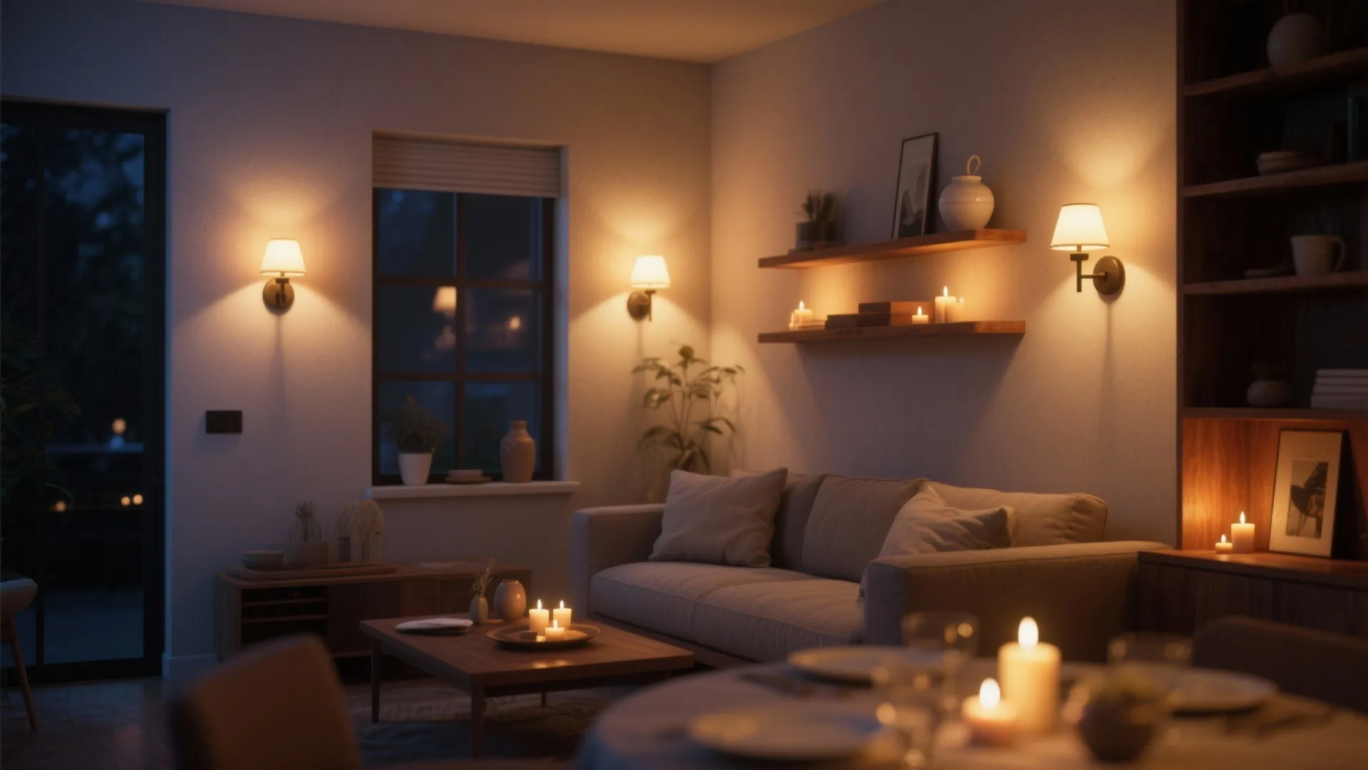 Warm-Dim and Smart Scenes for Cozy Evenings