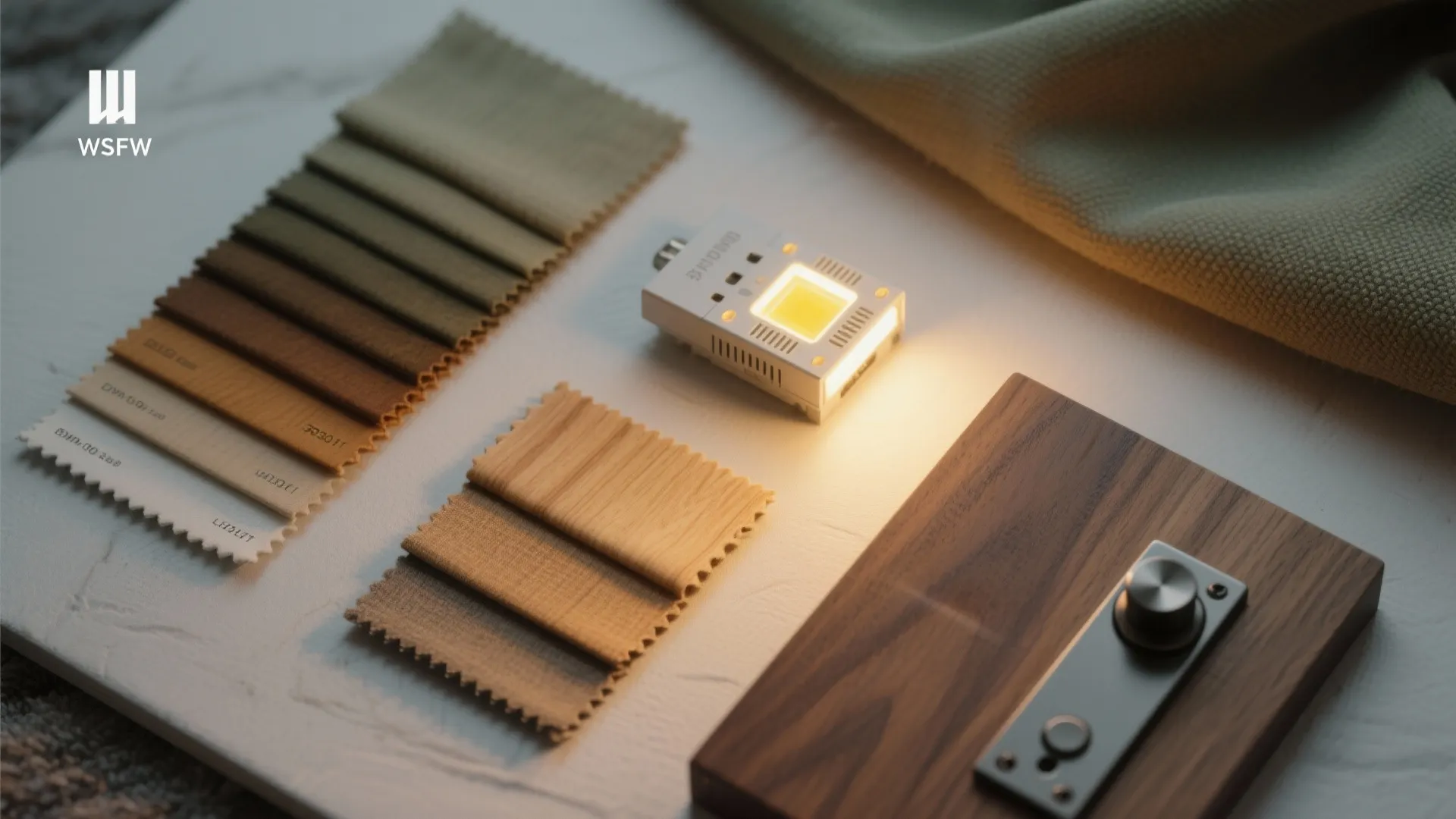 Warm Materials + Dim-to-Warm LEDs for Cozy Evenings