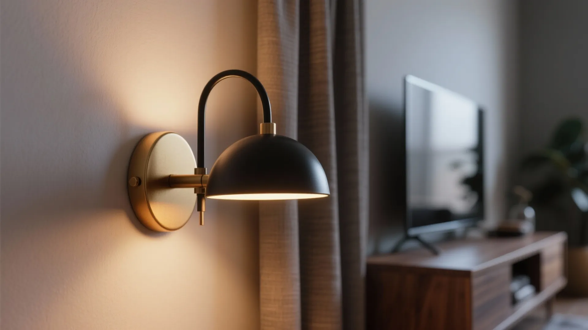 Warm-dim sconces for layered ambience