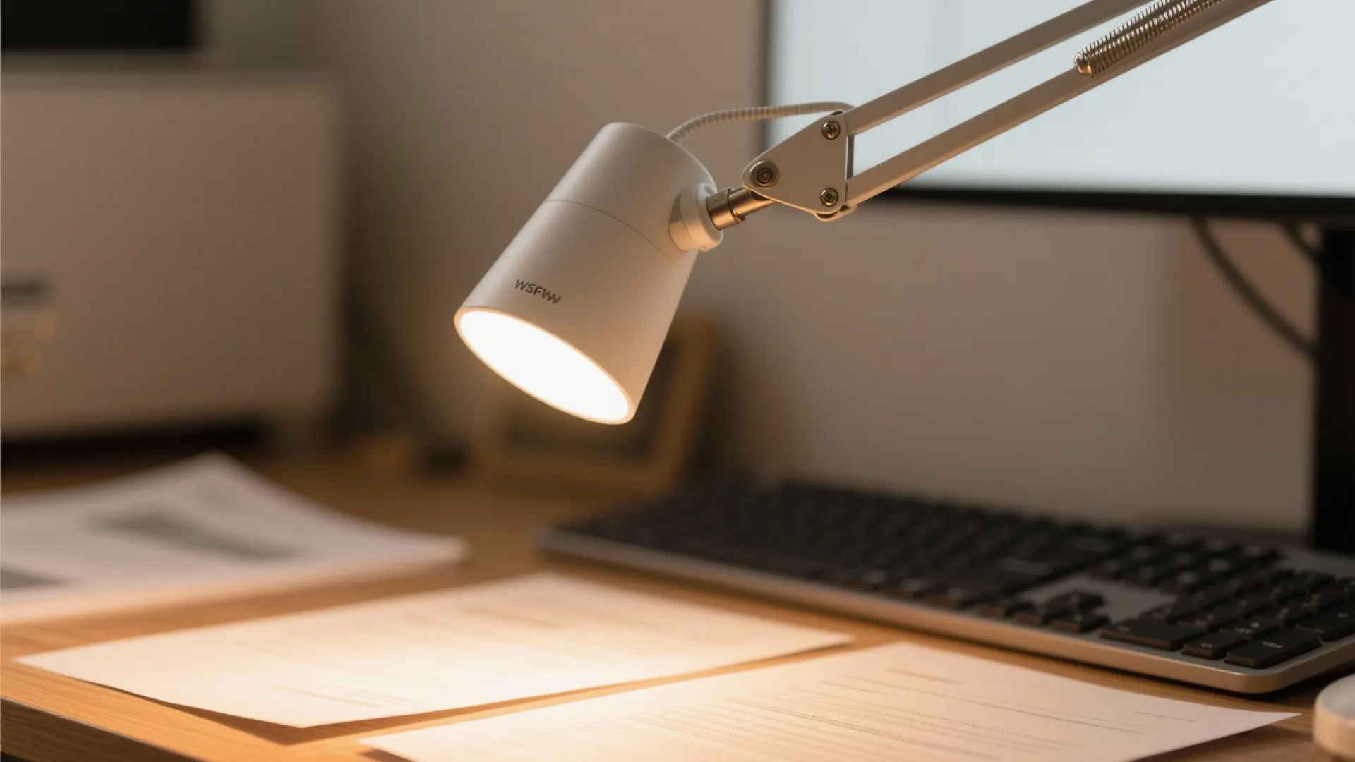 Warm-dim task lighting for focused work