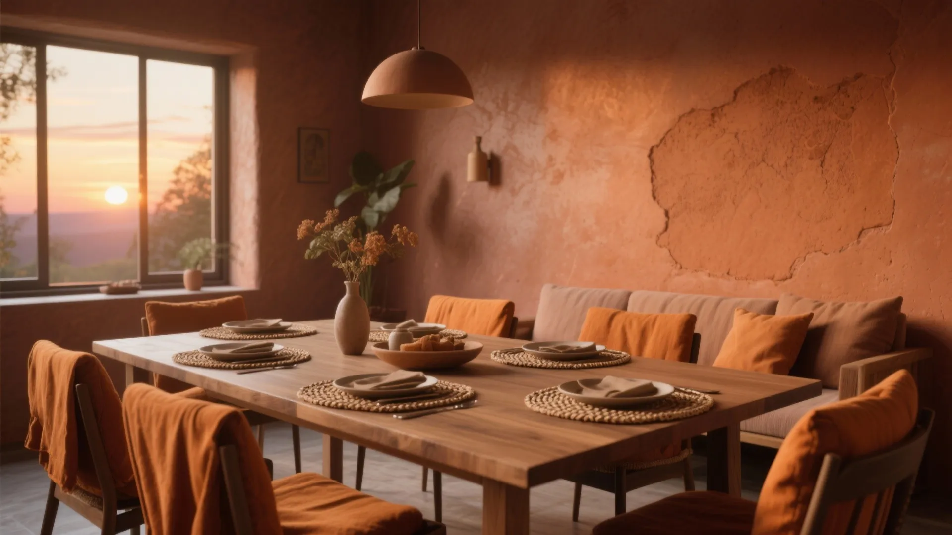 3. Warm Earthy Palette to Anchor the Space