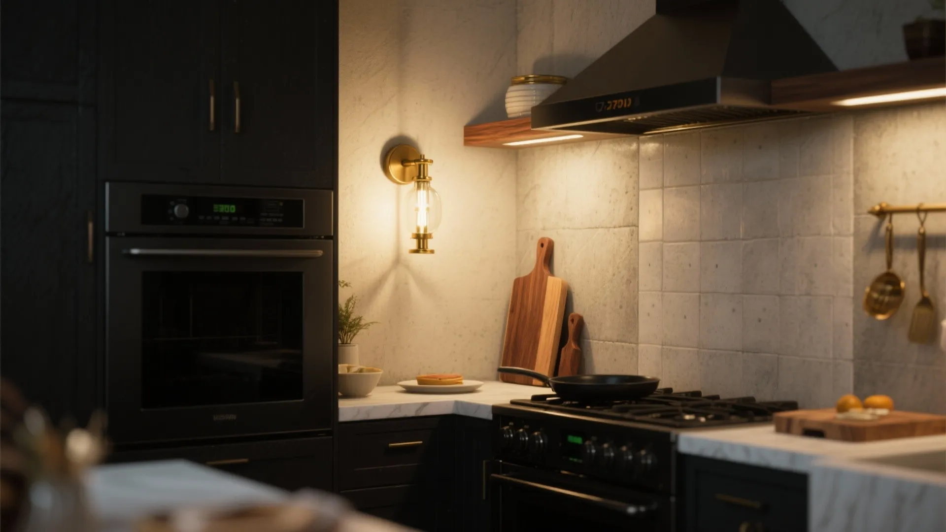 Warm finishes to soften small-space ambiance