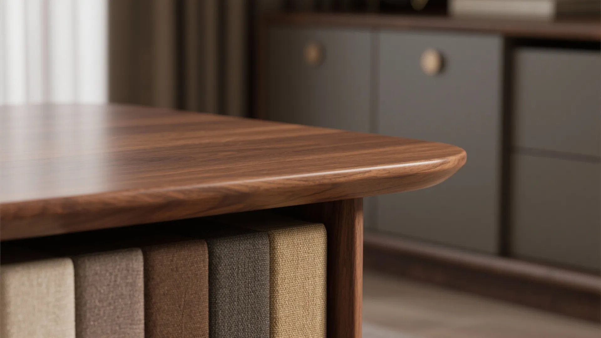 4. Choose Warm Finishes and Simple Profiles