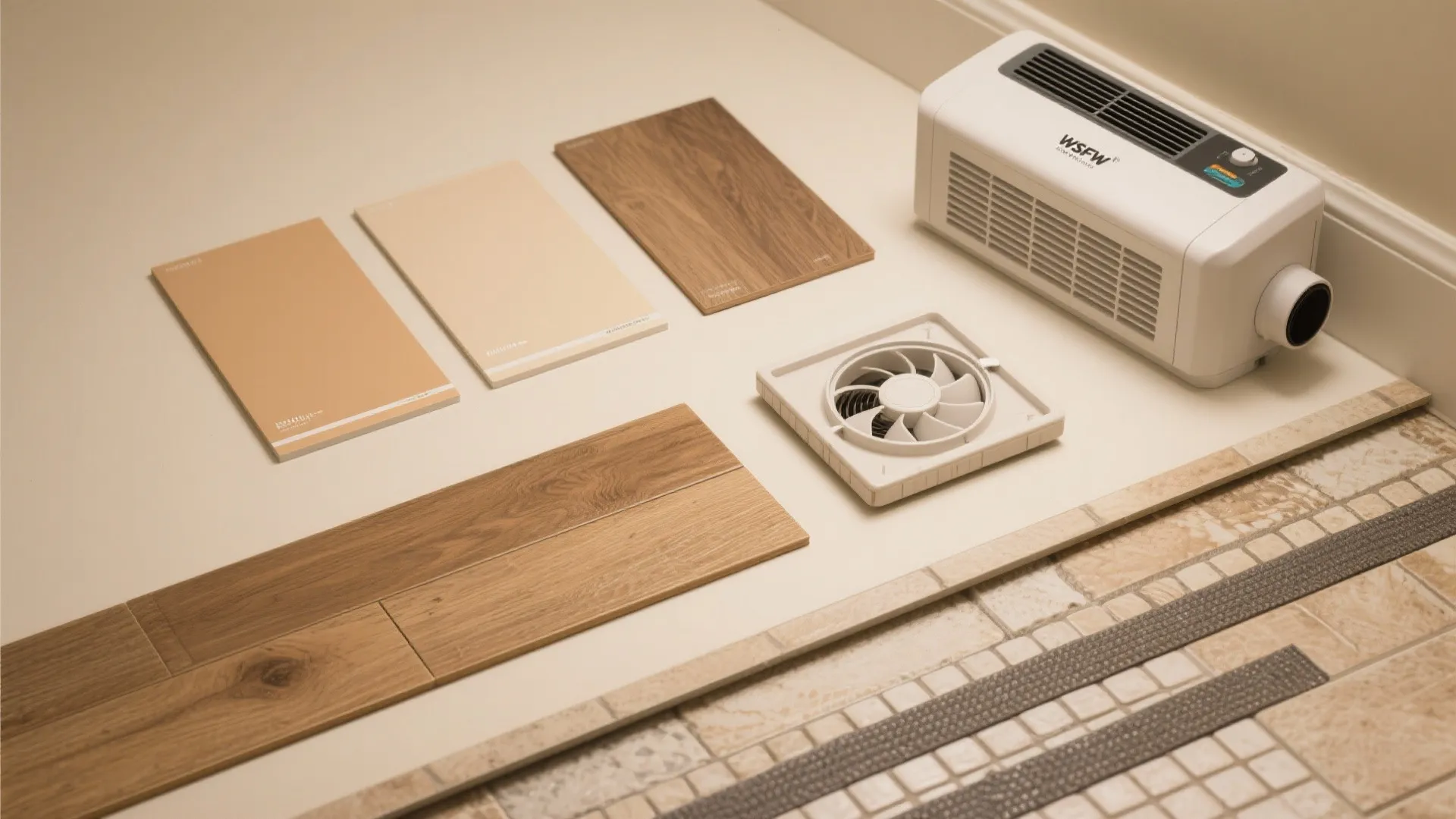 4. Warm finishes: paint, vinyl plank, and proper ventilation