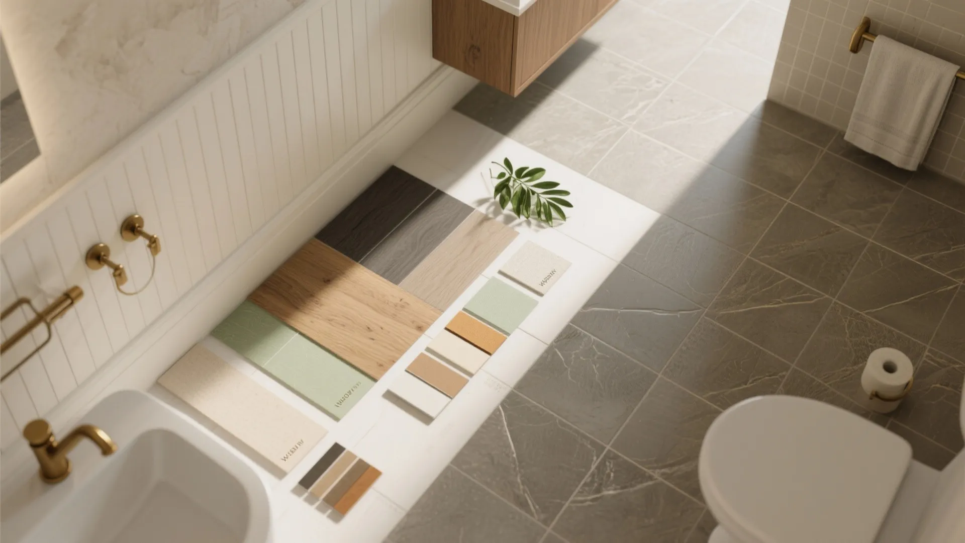 Warm materials and biophilic accents