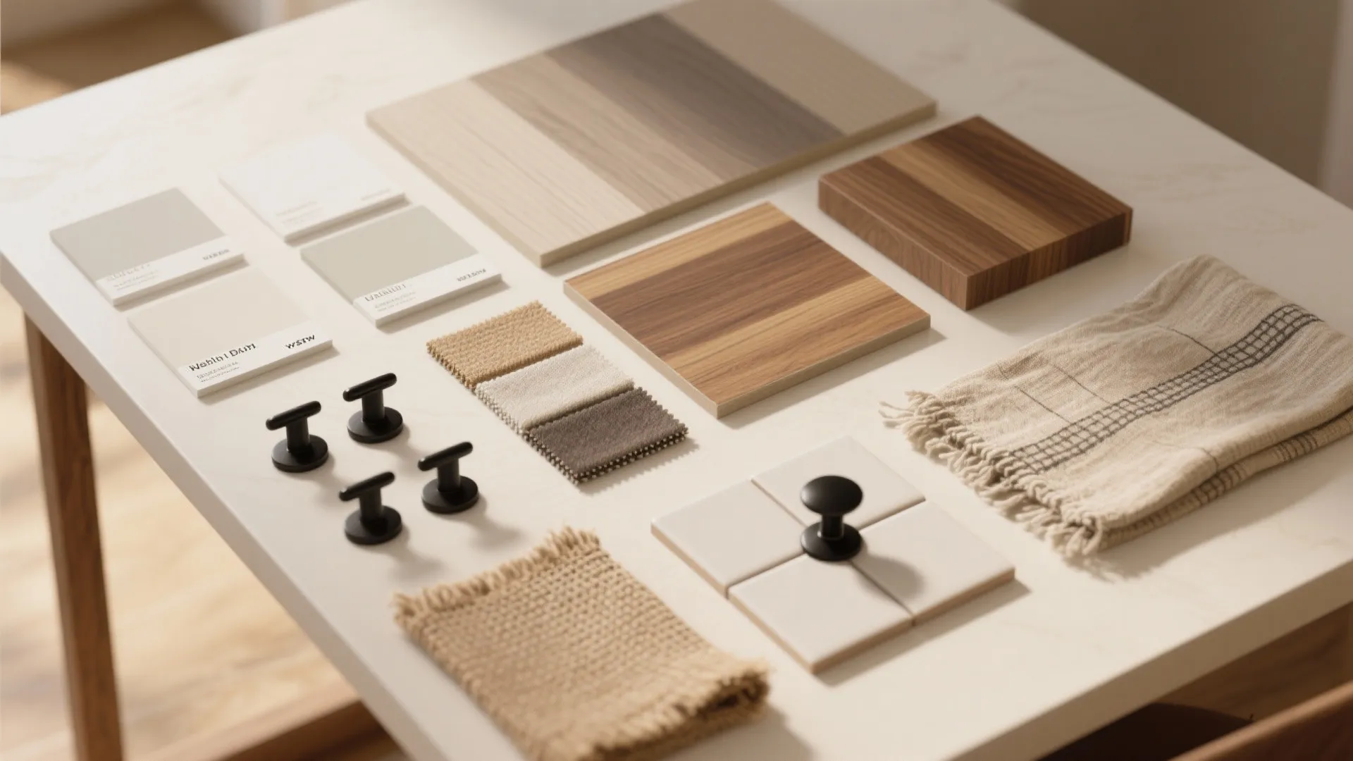 5) Warm Neutrals, Wood Accents, and Easy-Clean Finishes