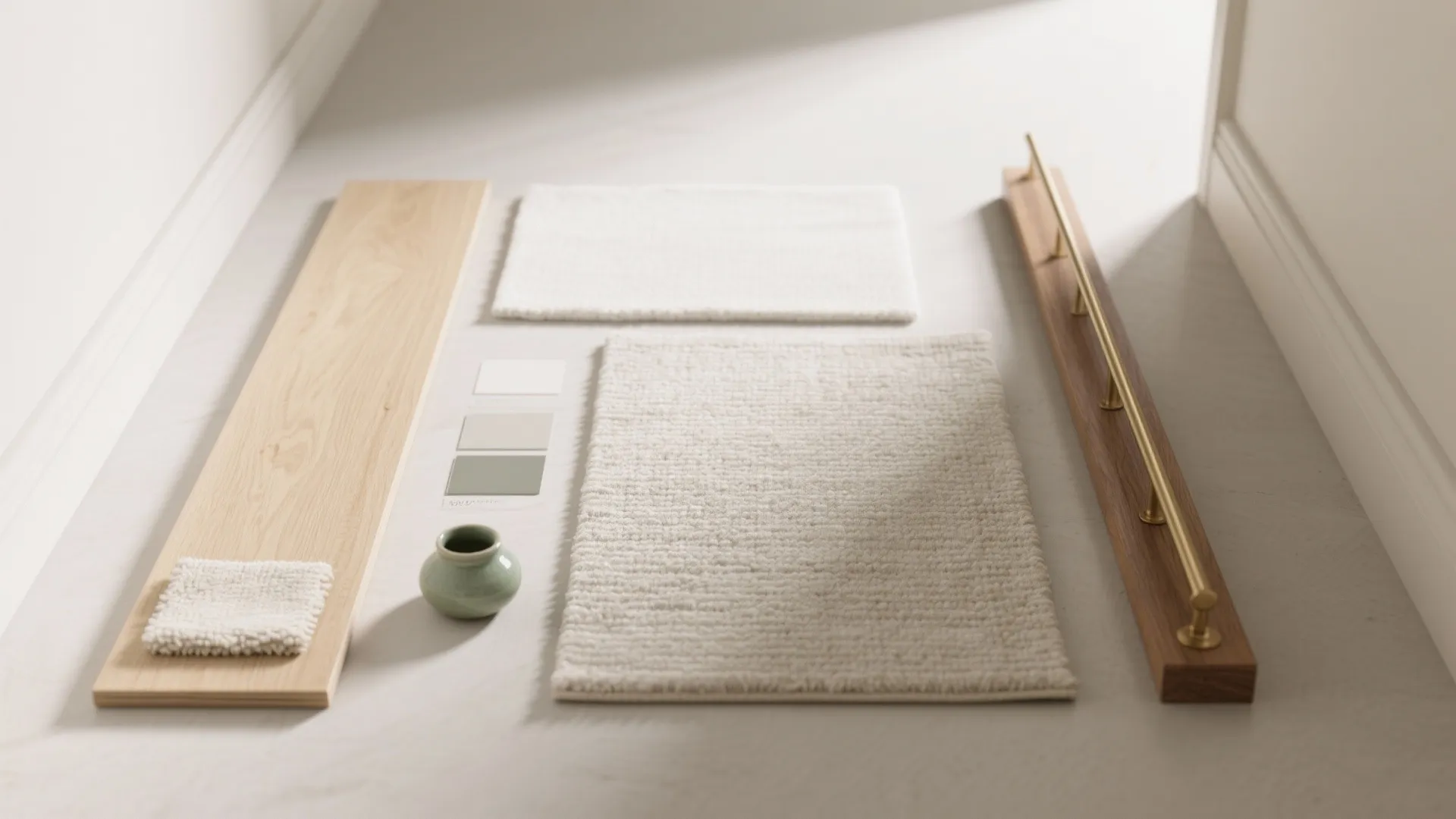 Warm Textures and Wood to Ground the Space