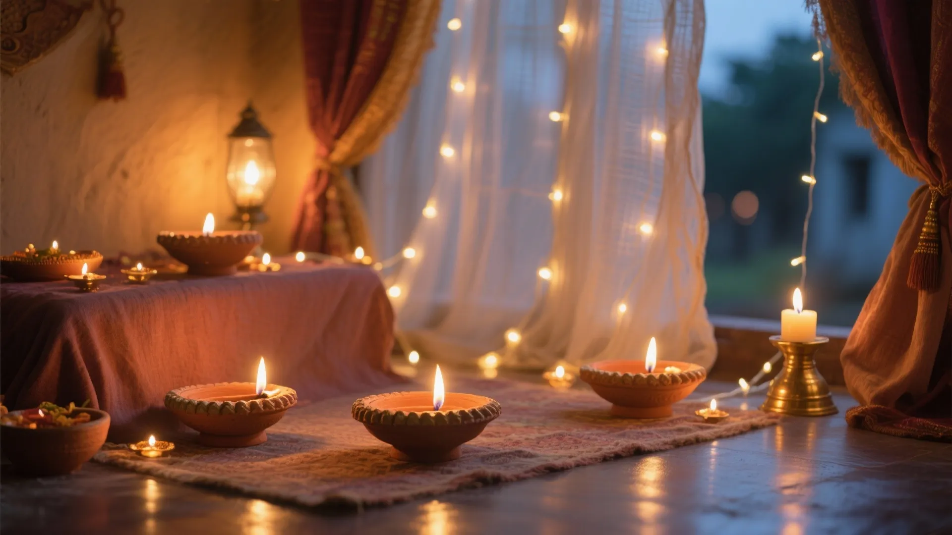 Warm Glow Lighting: Diyas, Micro-LEDs, and Dim-to-Warm Bulbs