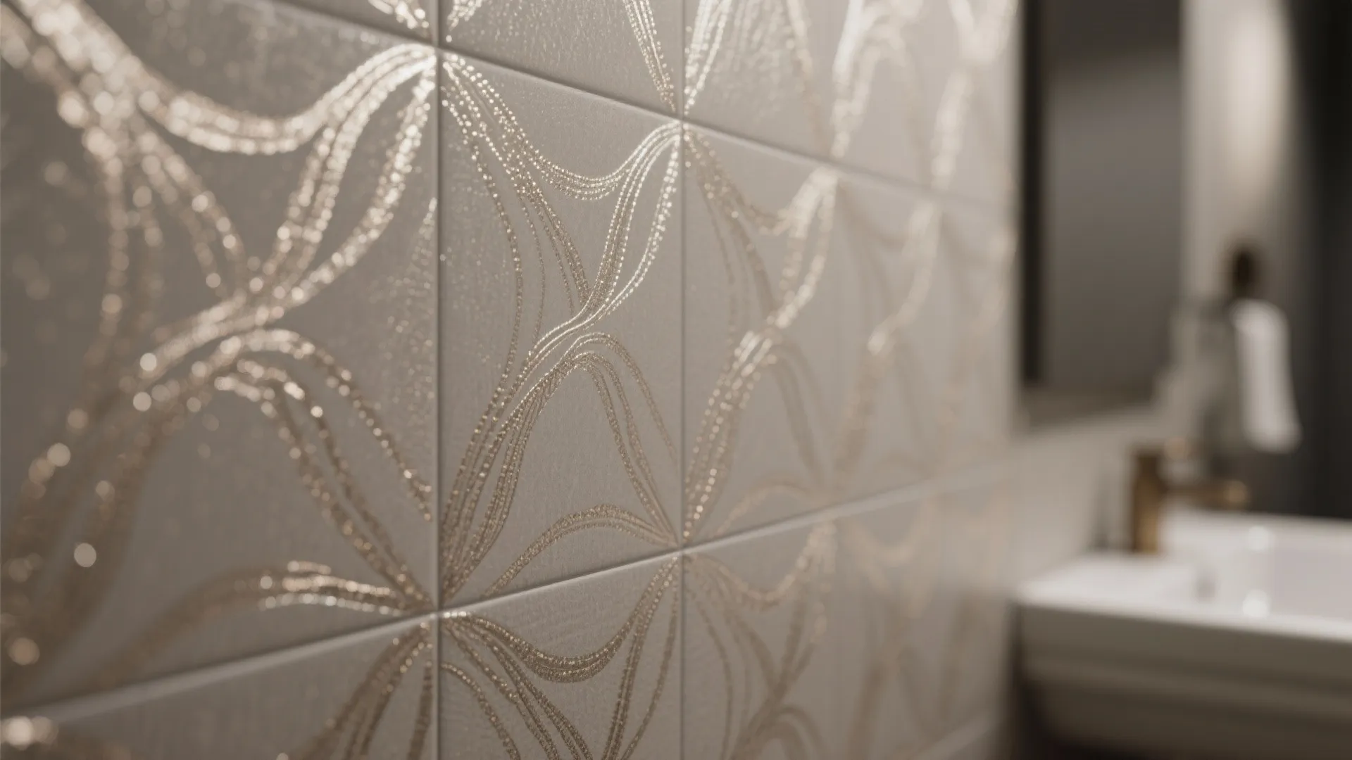 4. Warm gray with metallic accents