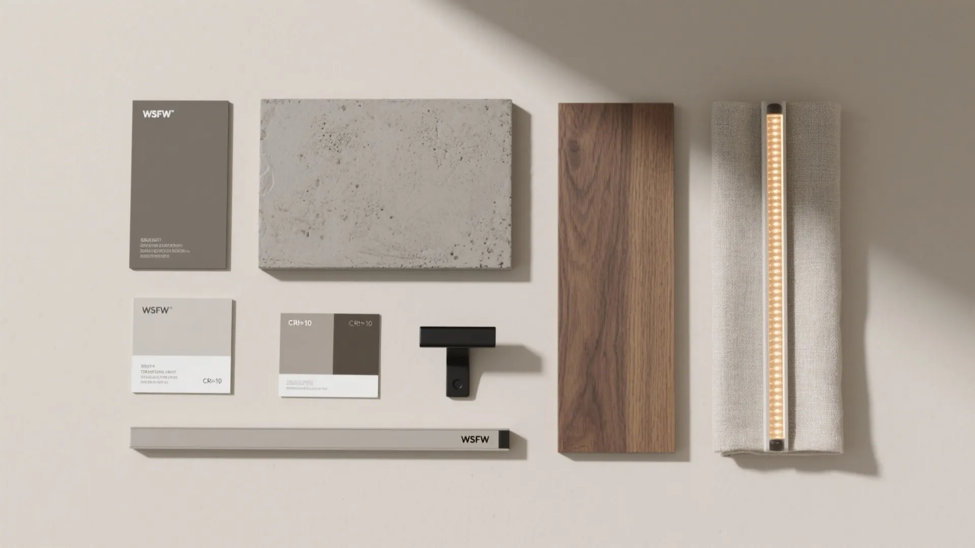Warm Gray Palette: Layering Concrete with Wood and Light