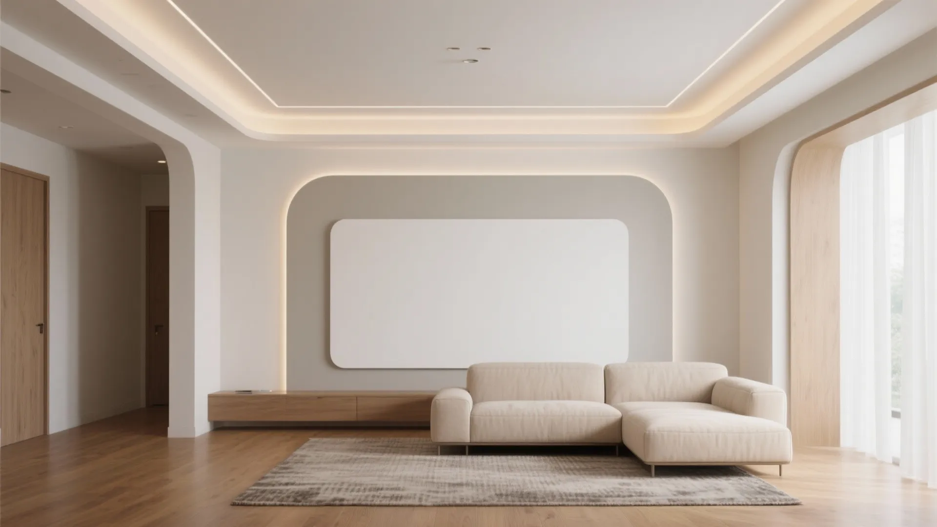 Warm White + Greige Two-Tone Tray