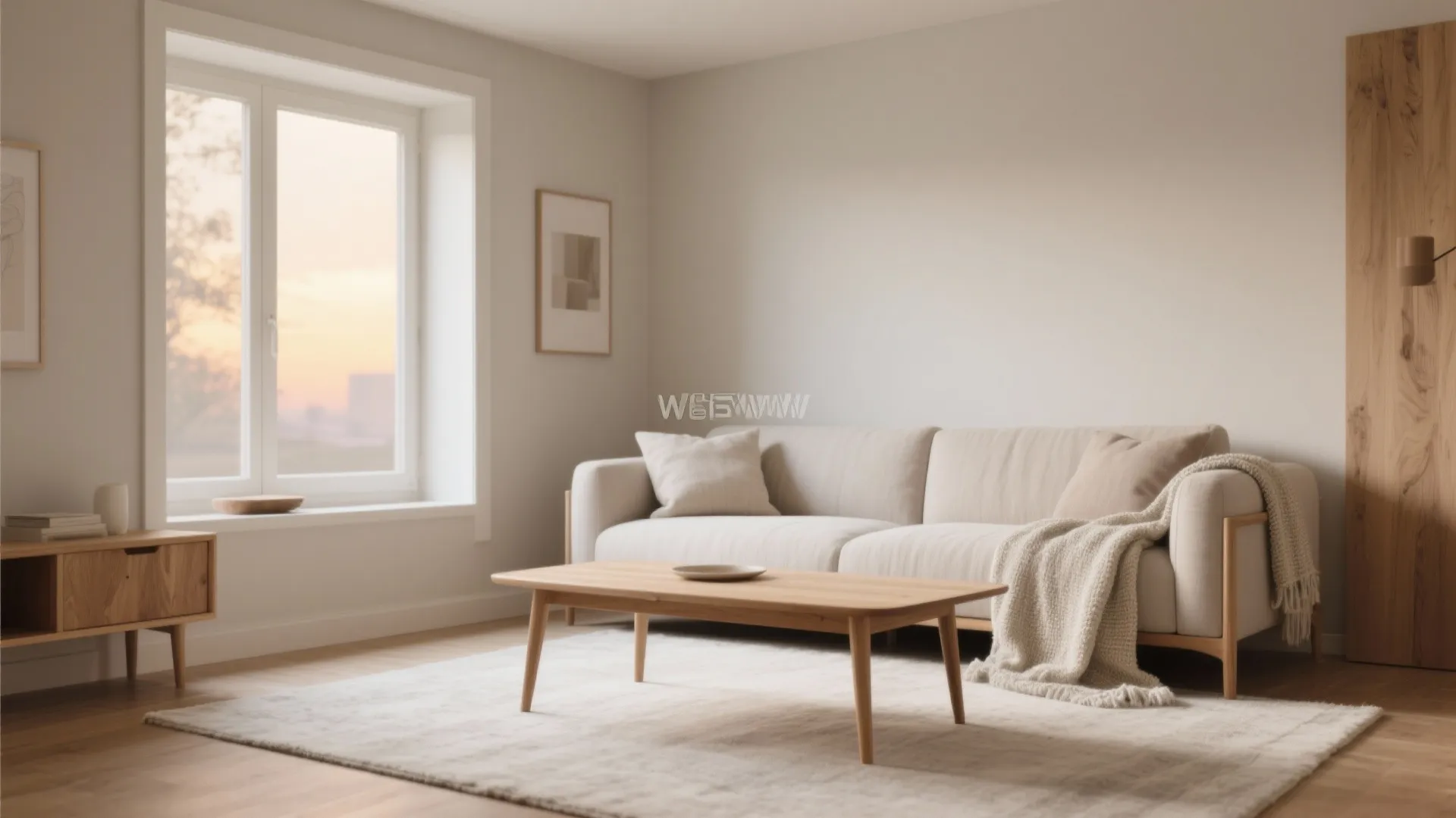 Warm Greige with Oak Accents