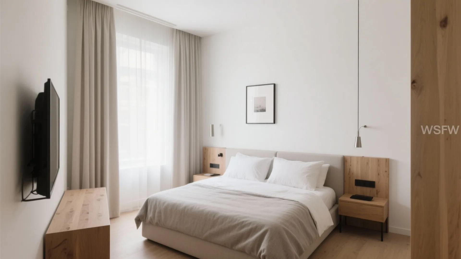 Warm Whites and Greige That Open Up Small Rooms