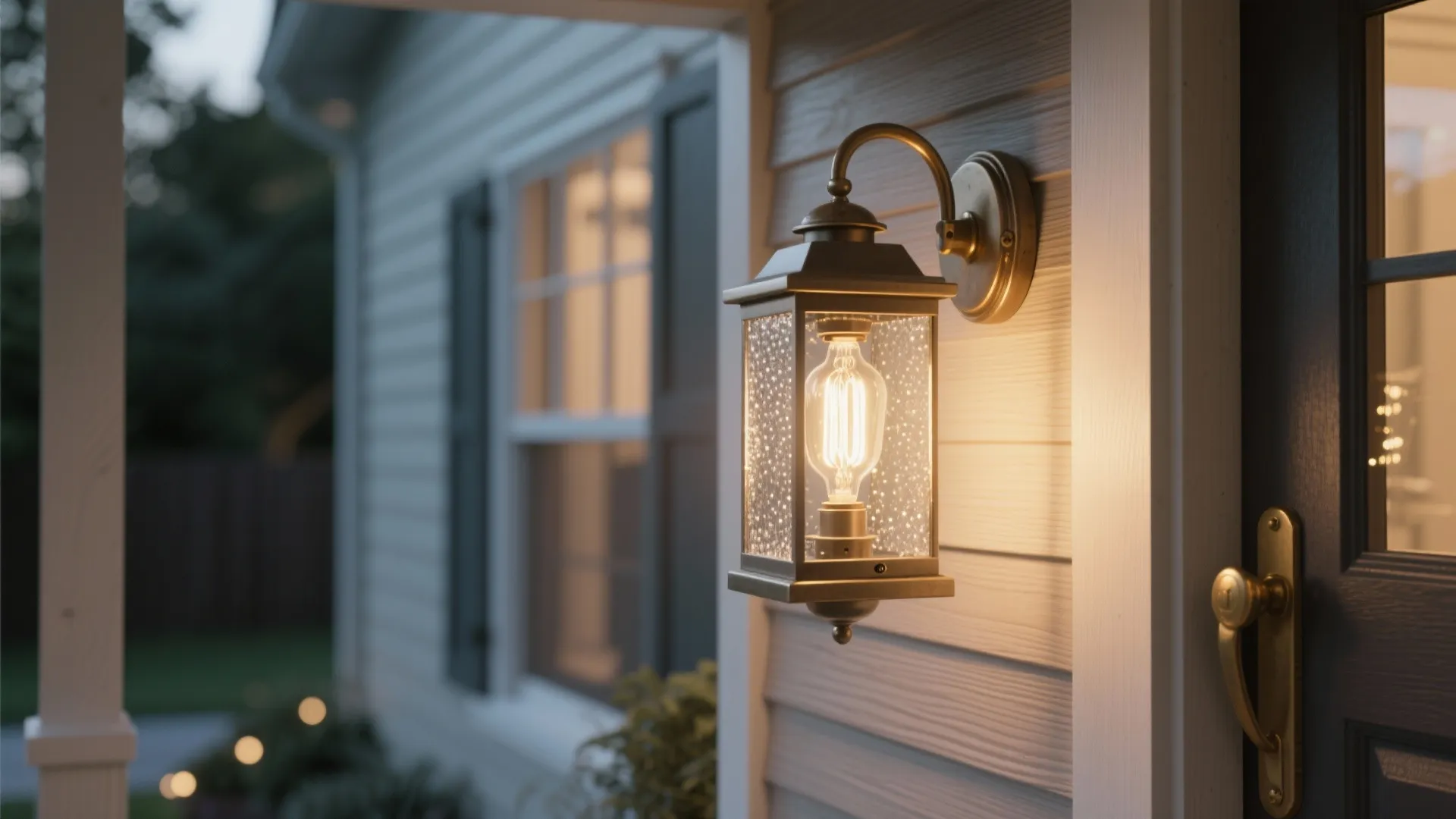 Warm modern lanterns with LED retrofit for character