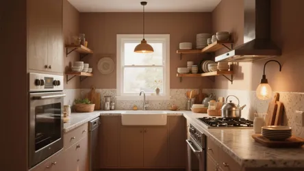 5 Brown Color Ideas for Kitchen Walls
